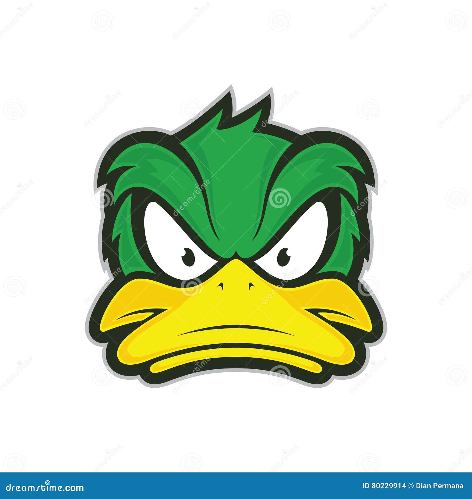 angry duck mascot