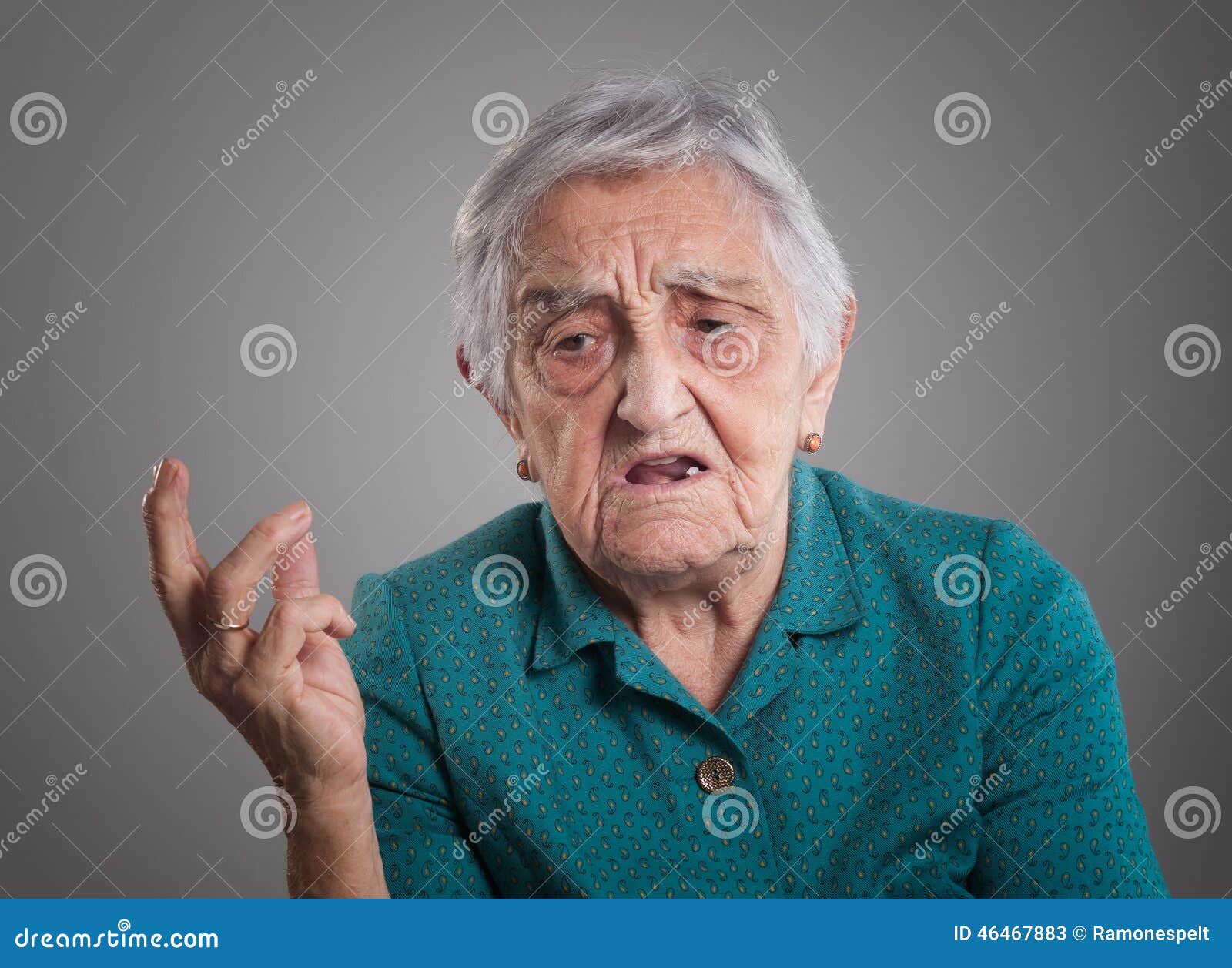 Angry Elderly Woman Stock Image Image Of Retirement 46467883