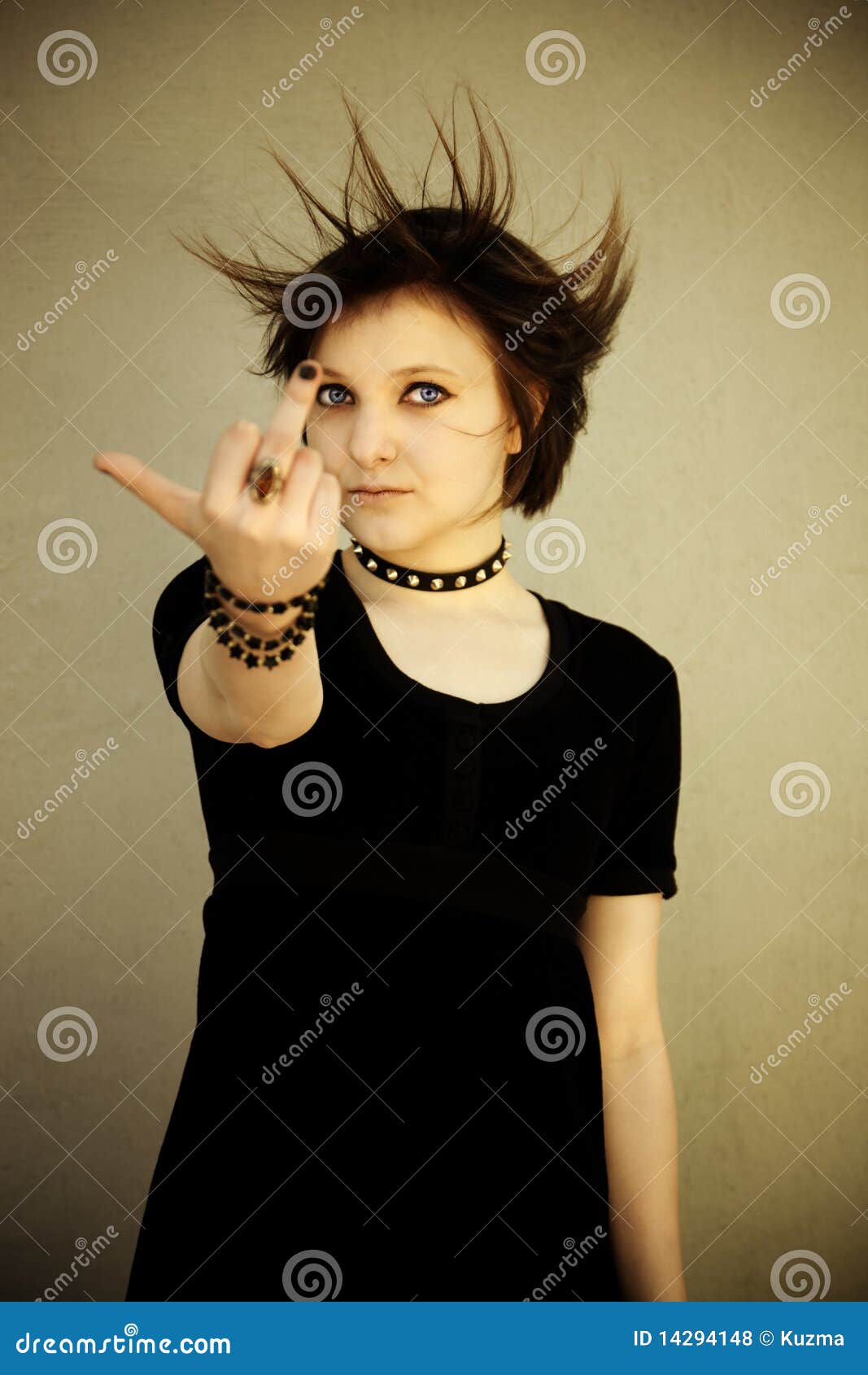 Angry Emo Royalty Free Stock Photos - Image: 14294148