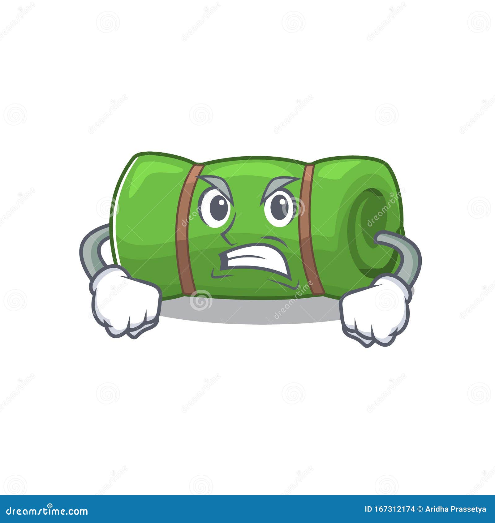 Download Angry Face Camping Mat Scroll Cartoon Character Design ...