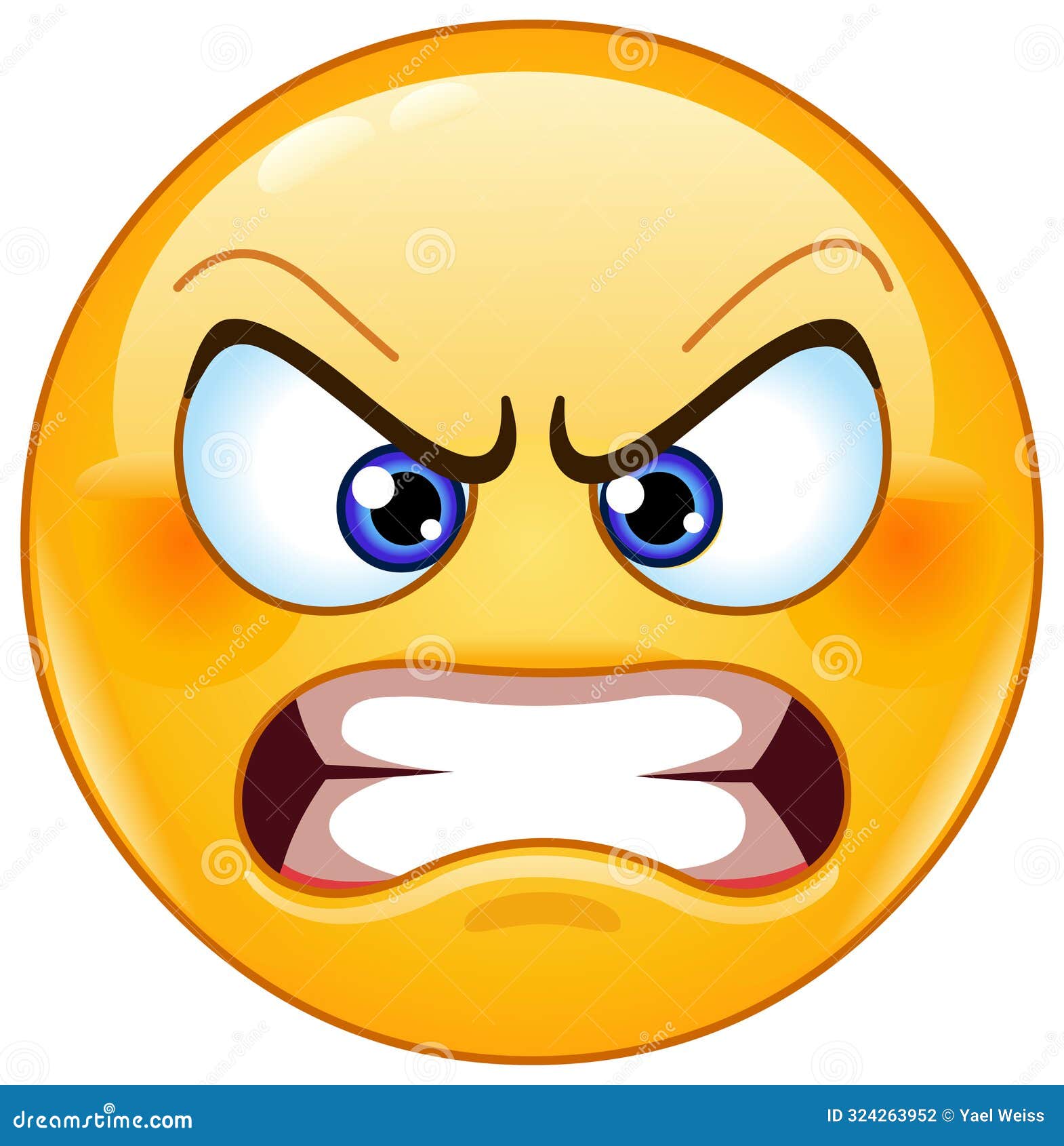 angry face emoticon