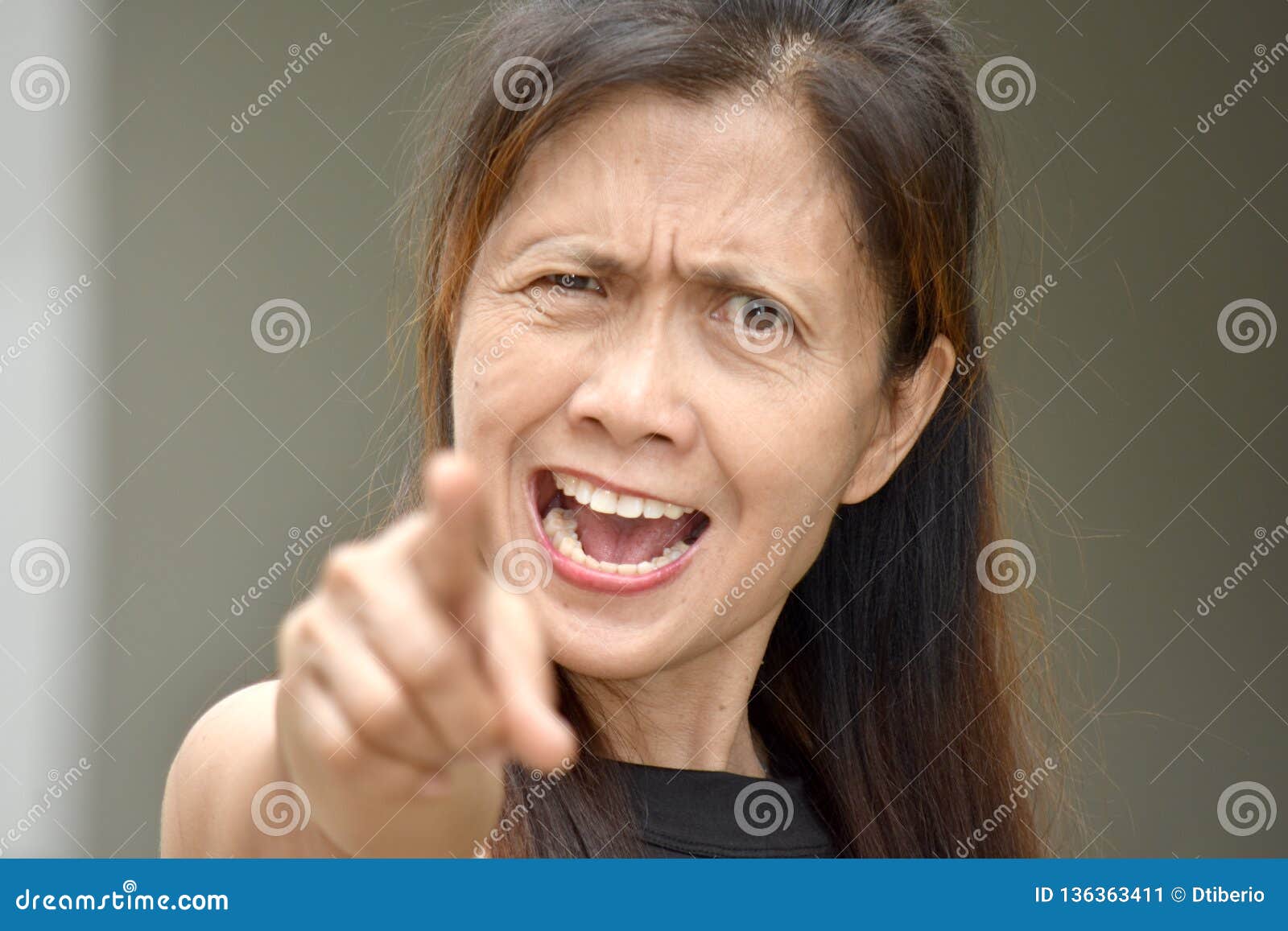 Angry Female Senior Stock Image Image Of Female Females 136363411