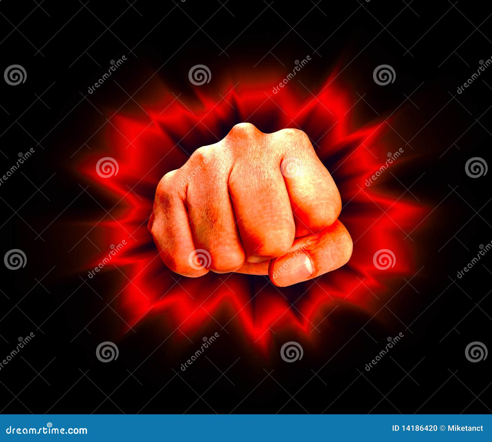 Angry Fist Stock Illustration Illustration Of Anger 14186420