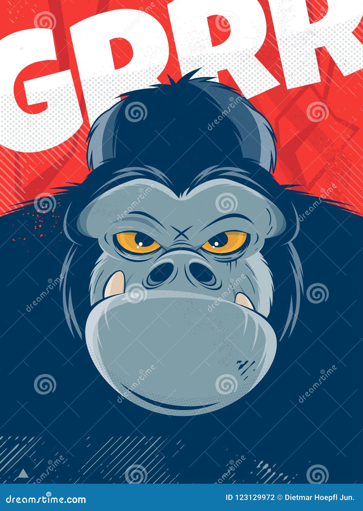 angry gorilla background