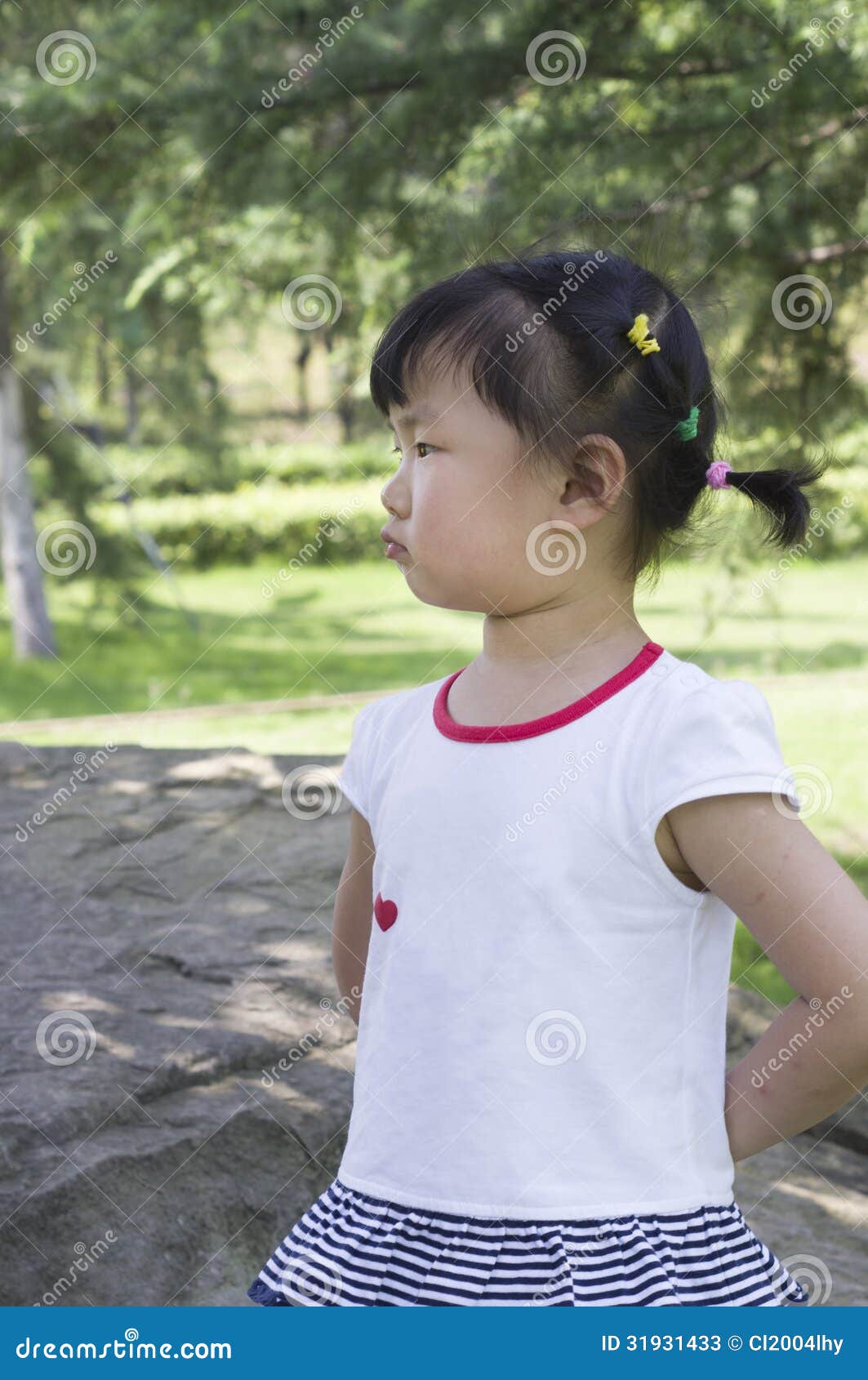 Angry little girl stock image. Image of girl, japanese - 31931433