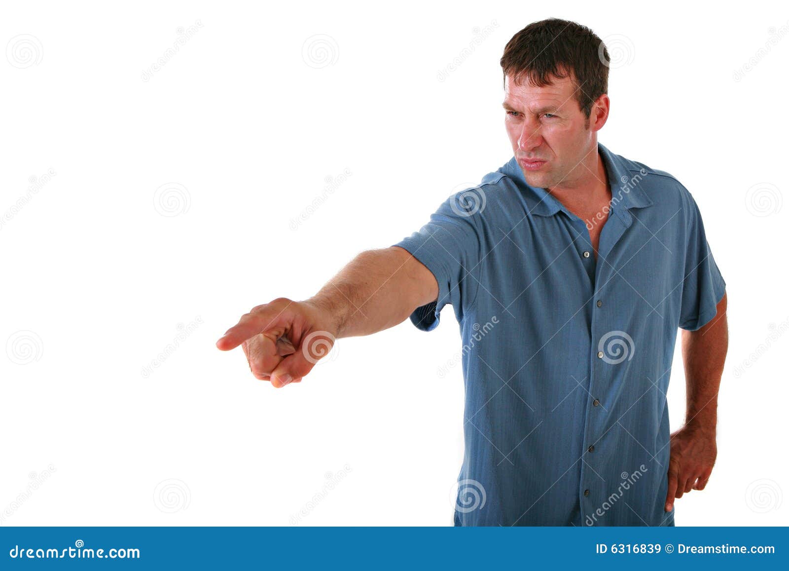 Angry Man Pointing Finger Royalty Free Stock Images - Image: 6316839