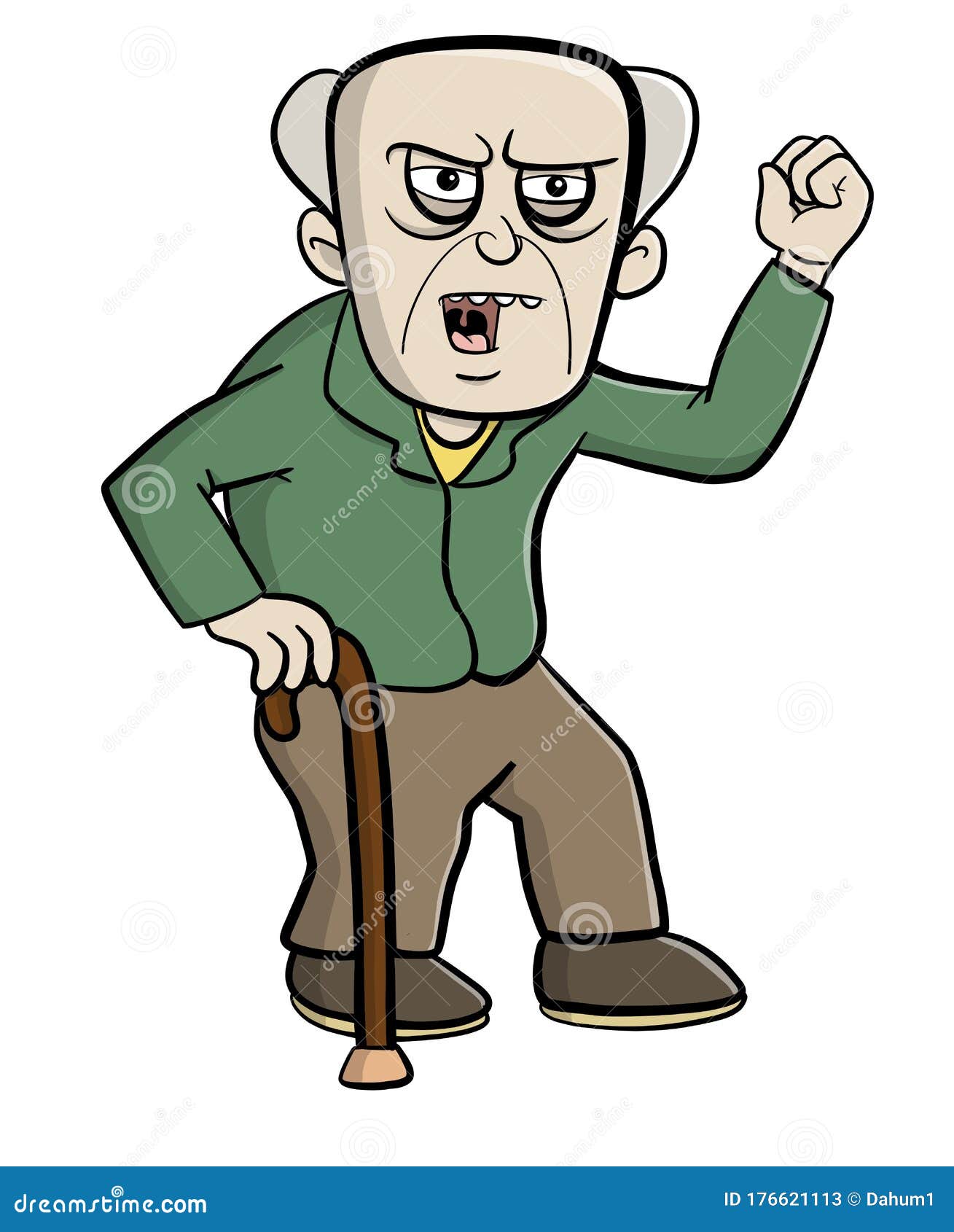 Angry Man Shaking His Finger In A Scolding Way Cartoon Vector Angry Man Shaking His Finger In A Scolding Way Cartoon Vector