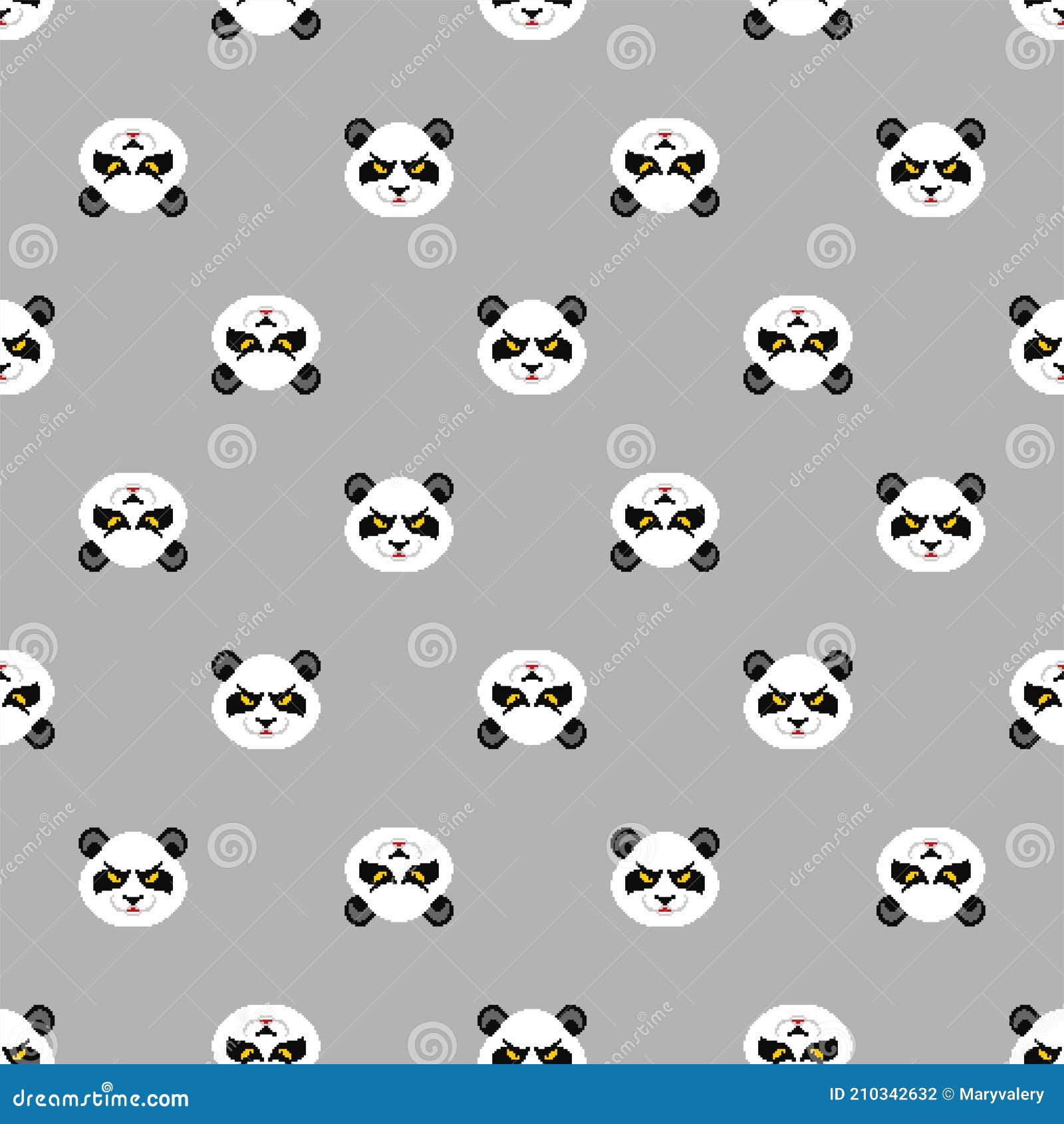 Angry Panda Pixel Art Pattern Seamless. 8 Bit Panda Head Background Stock Vector - Illustration of baby, character: 210342632 Angry Panda Pixel Art Pattern Seamless. 8 Bit Panda Head Background Stock Vector - Illustration of baby, character: 210342632
