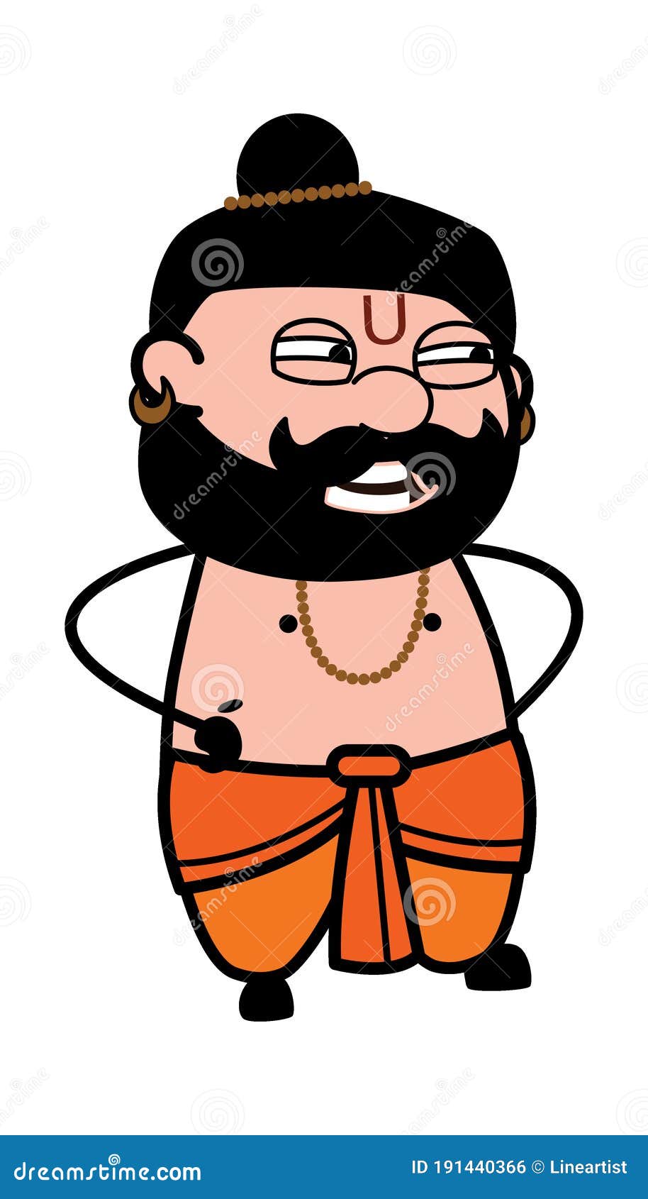 Angry Pandit Talking Cartoon Stock Illustration - Illustration of  maharishi, comic: 191440366