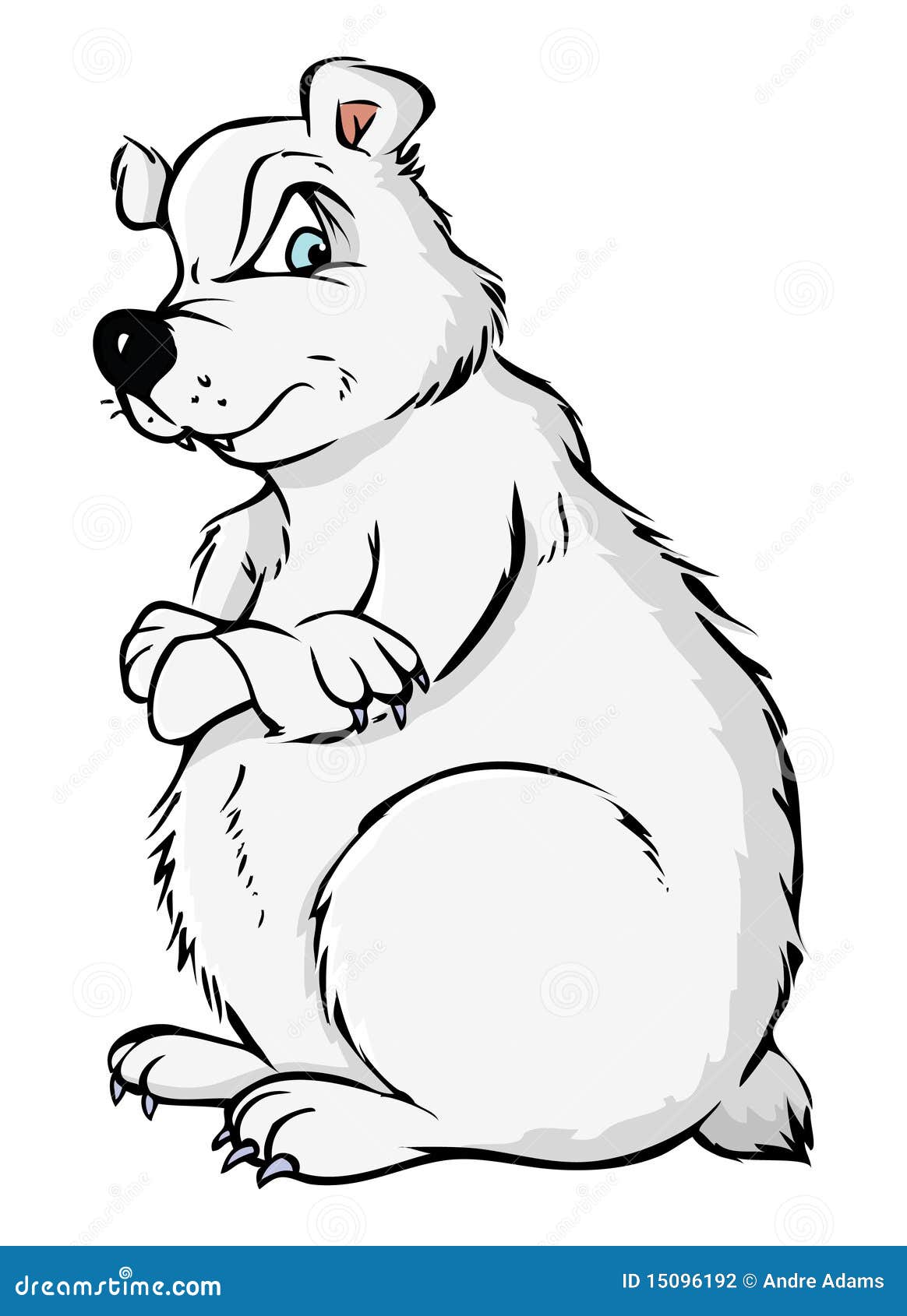 Angry polar bear stock vector. Illustration of melting - 15096192