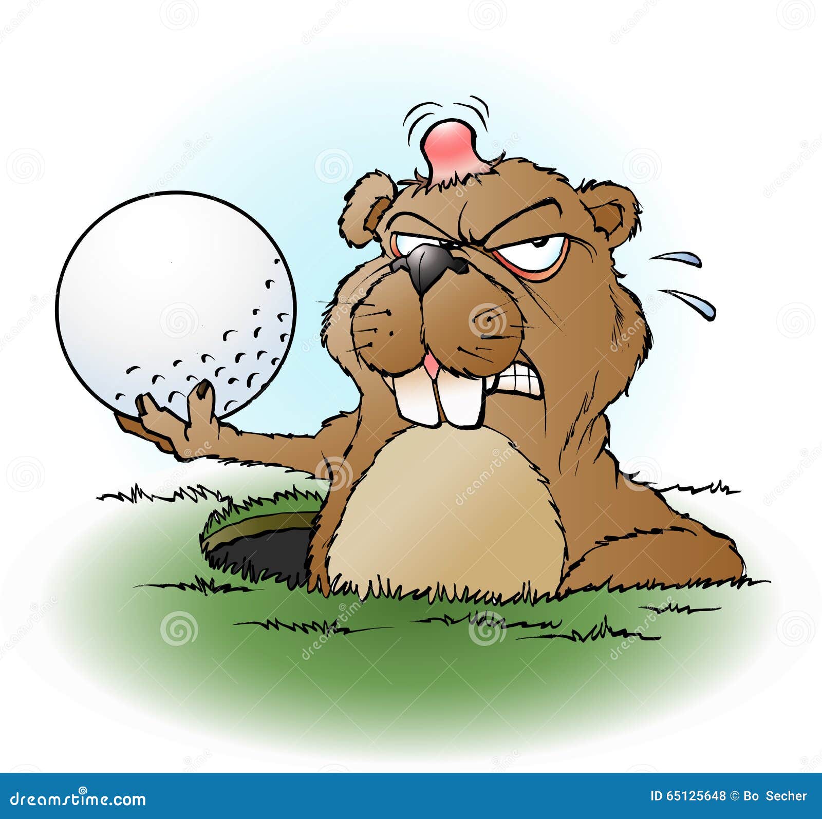 dog golfing clipart - photo #21