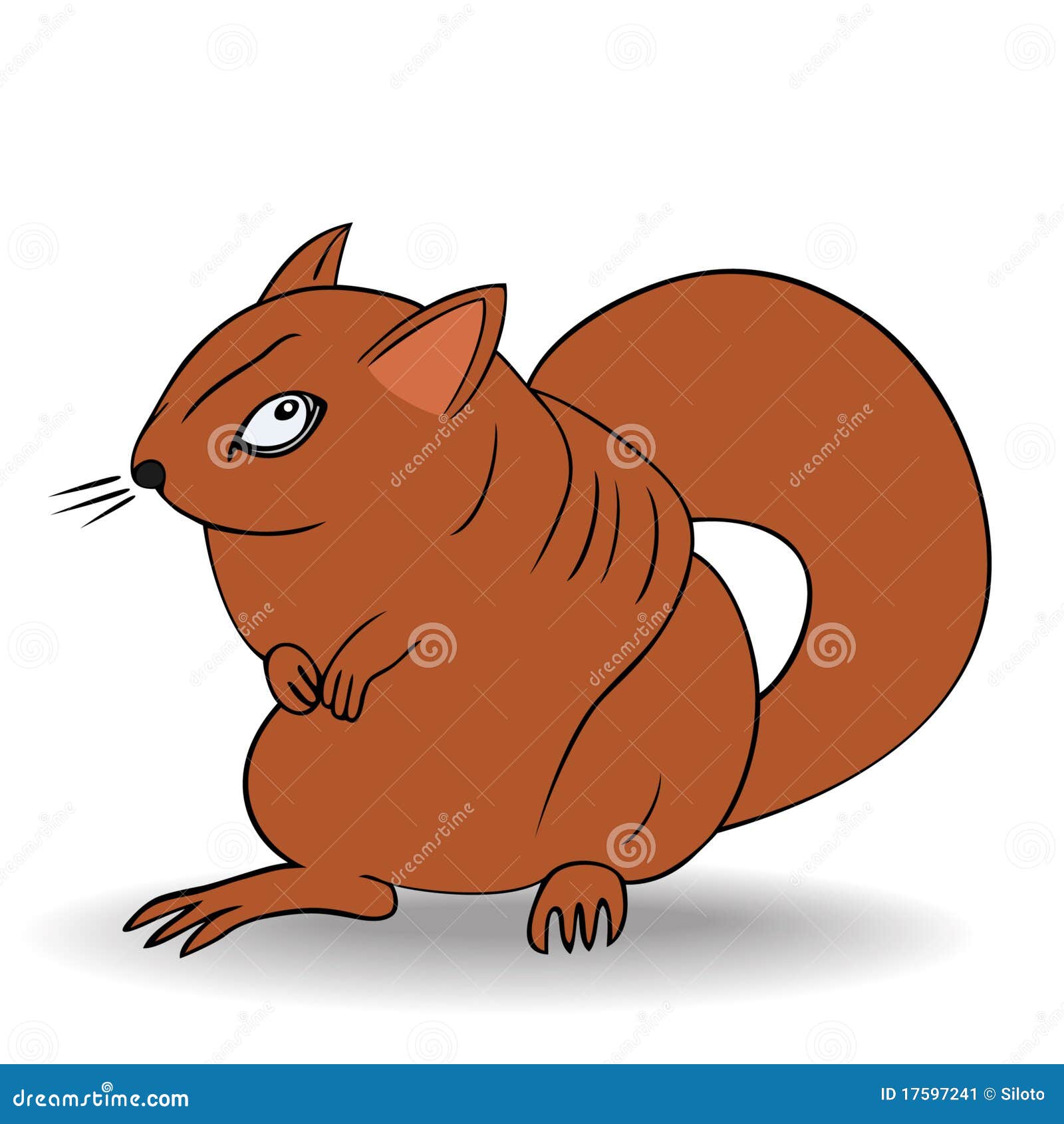 Angry squirrel stock vector. Illustration of mammal, cartoon 17597241