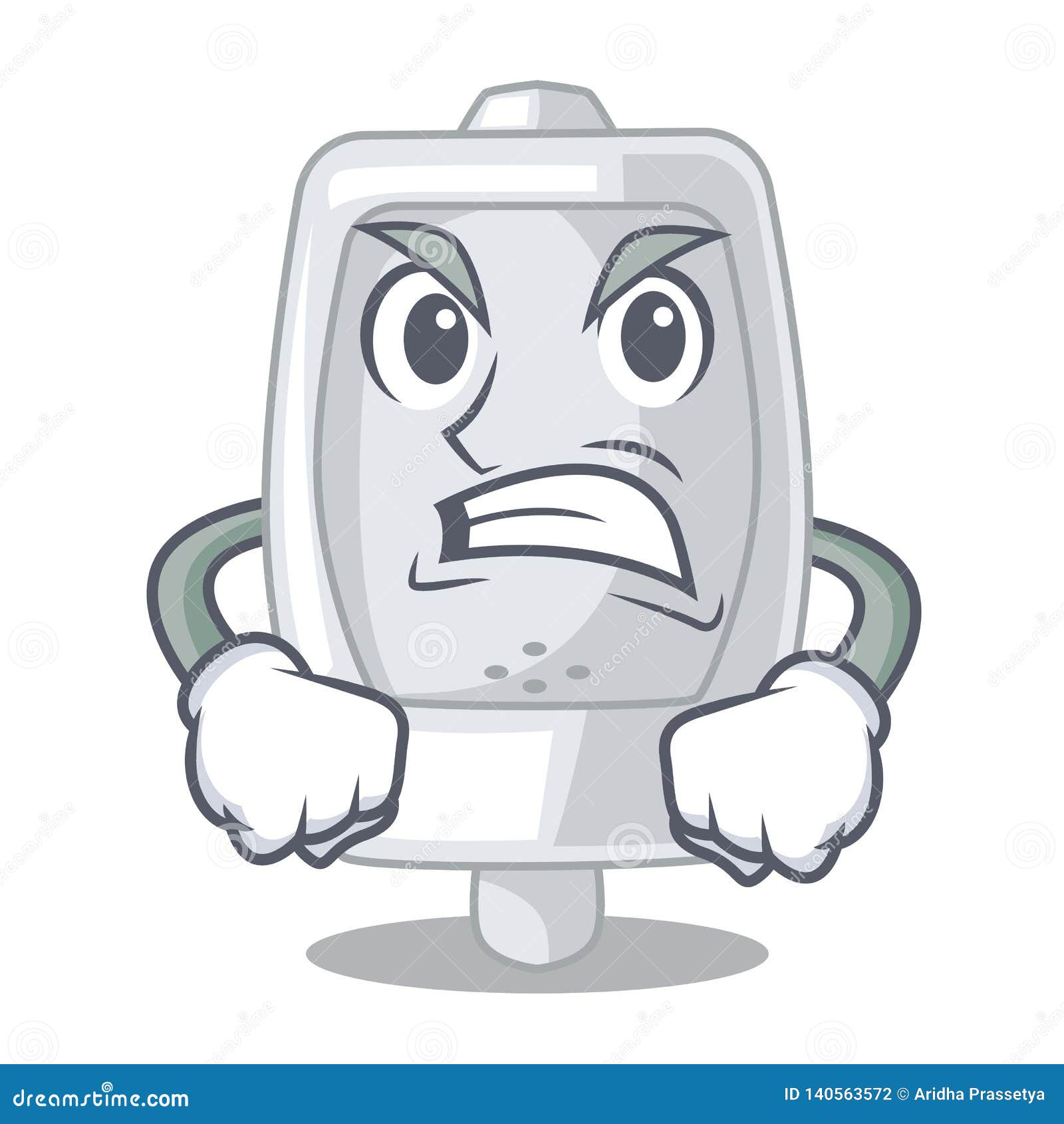 Angry Urinal in the a Cartoon Bathroom Stock Vector Illustration of