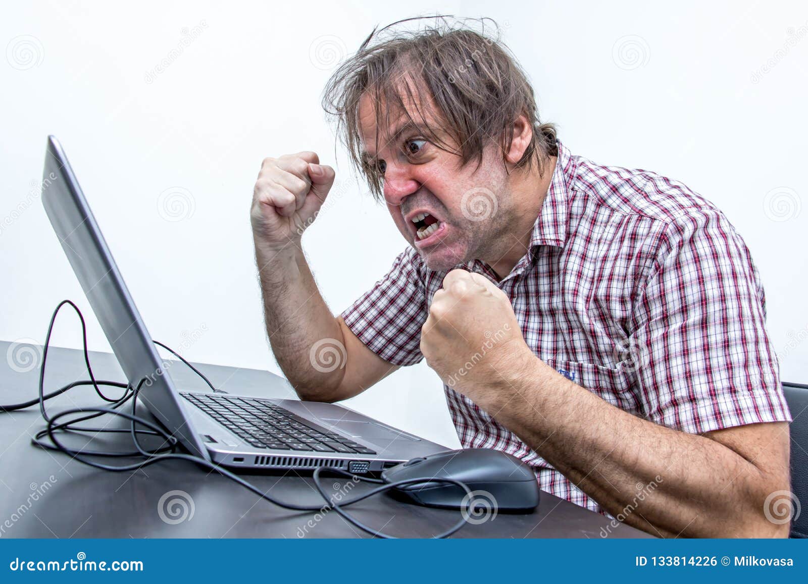 Pissed off computer operator fed up with loud colleague listening to music  and pretending to beat drums at work. Businessman annoyed by bothersome  coworker perturbing him in office 32623414 Stock Photo at