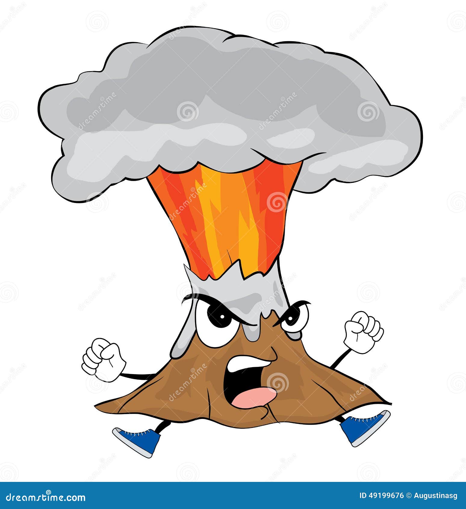 clipart volcano erupting - photo #37