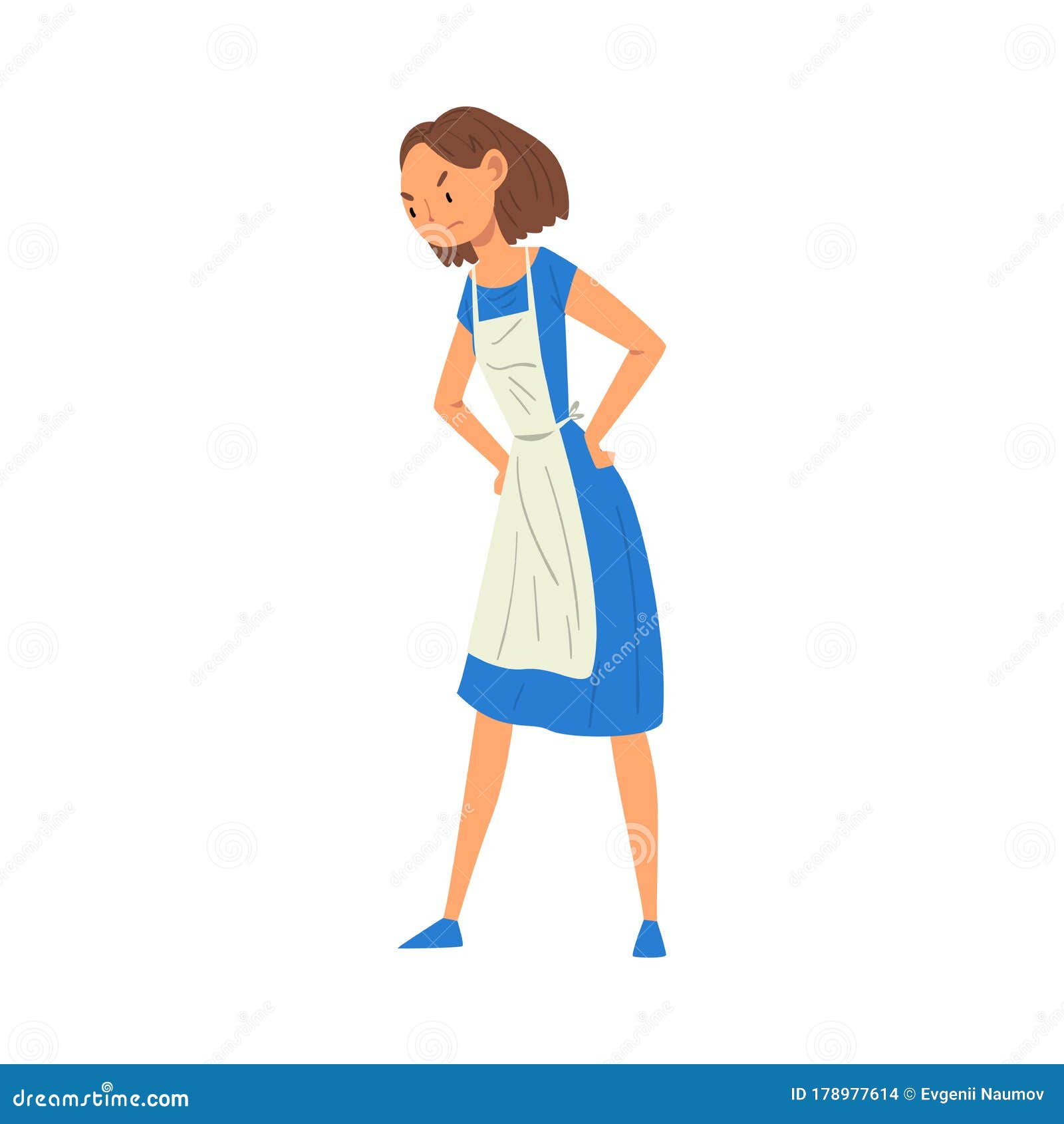 Download Angry Woman Character In Apron, Mother Scolding Her Kid Vector Illustration Stock Vector ...