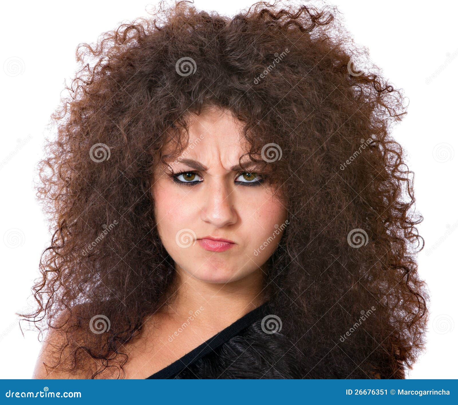 Angry Woman with Crazy Curly Hair Stock Image - Image of background, problems: 26676351 Angry Woman with Crazy Curly Hair Stock Image - Image of background, problems: 26676351