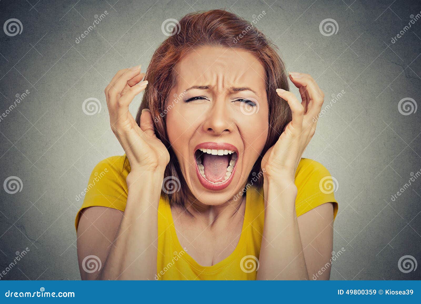 angry woman screaming hysterical