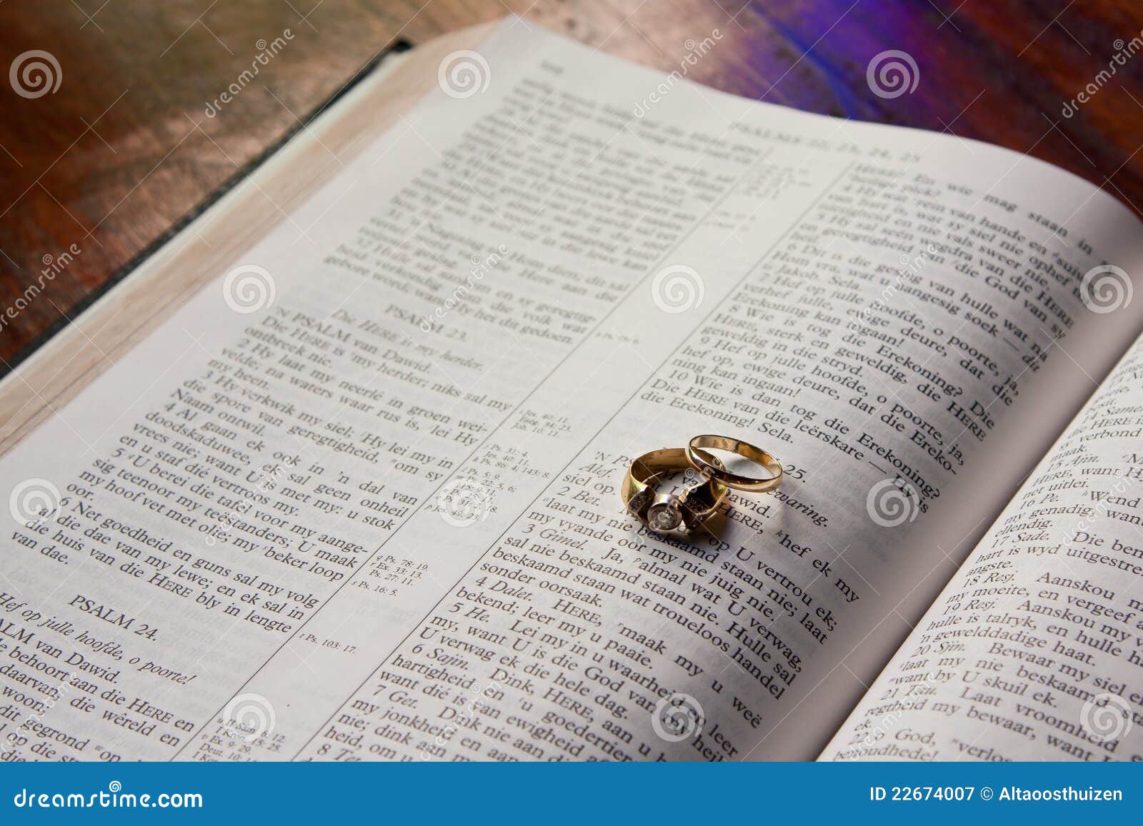 Anillos de bodas que mienten en la biblia