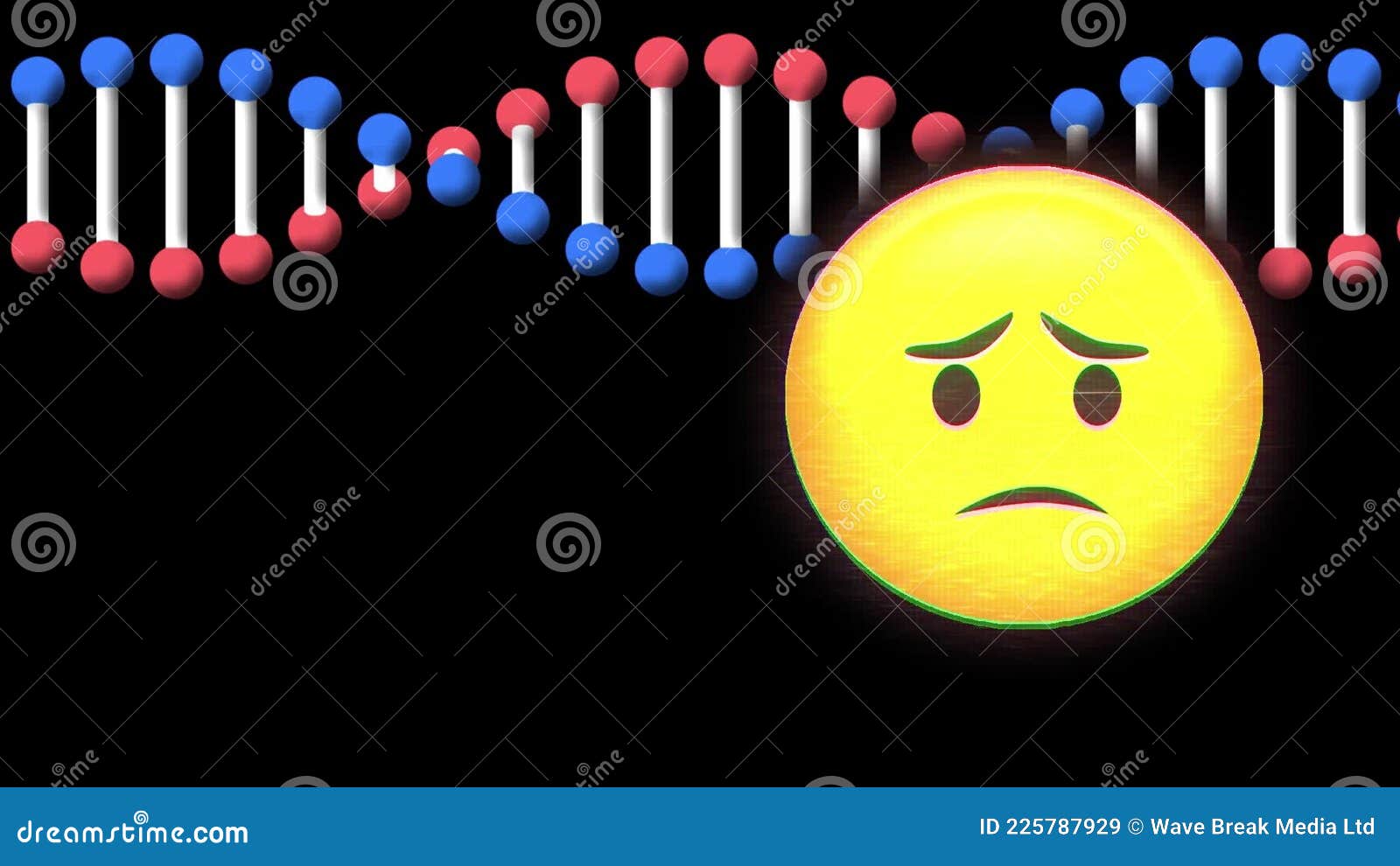 Emoji triste 3d nas mídias sociais do facebook