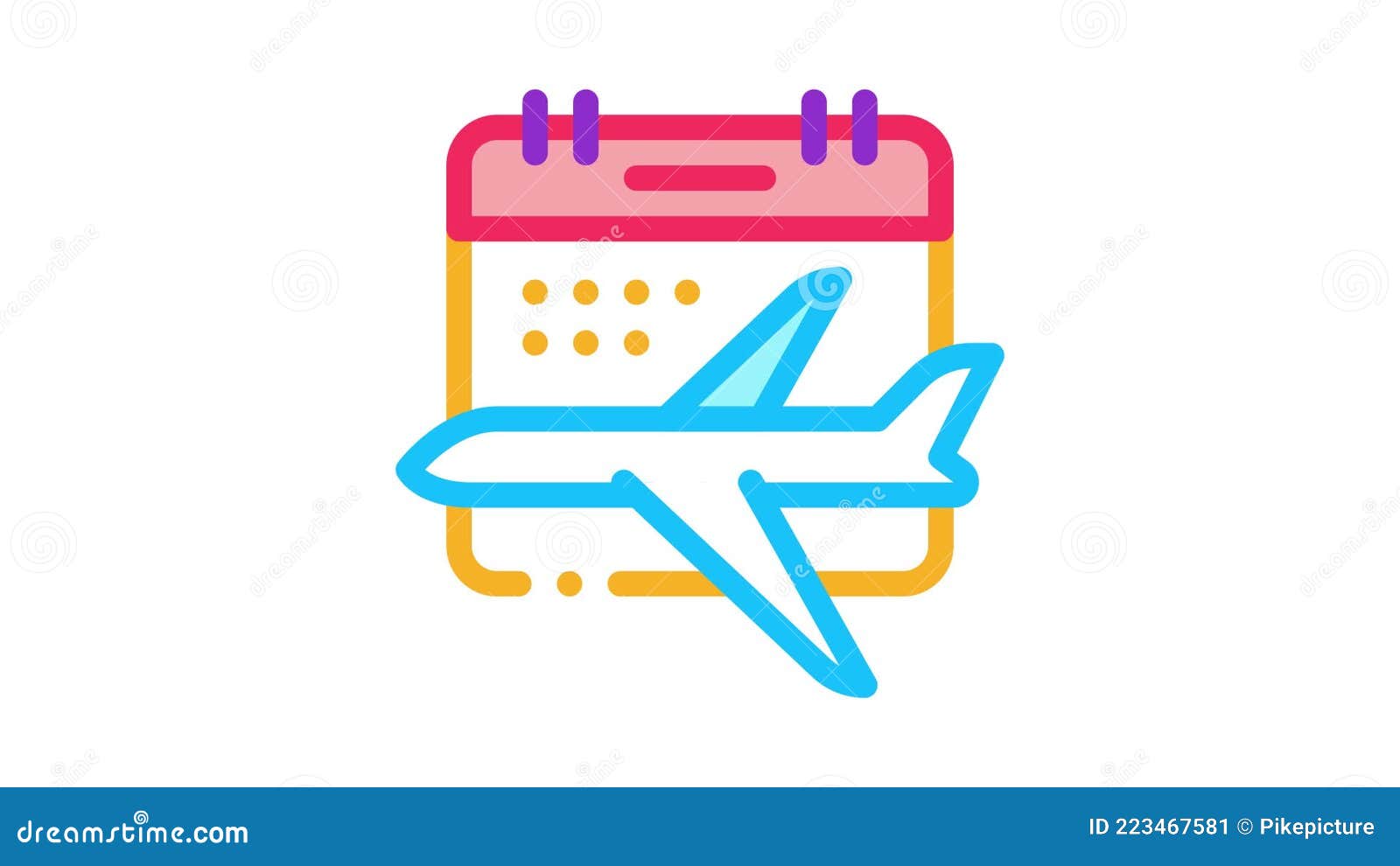 Animación De Fecha De Vuelo De Avión Almacen De Video Vídeo de