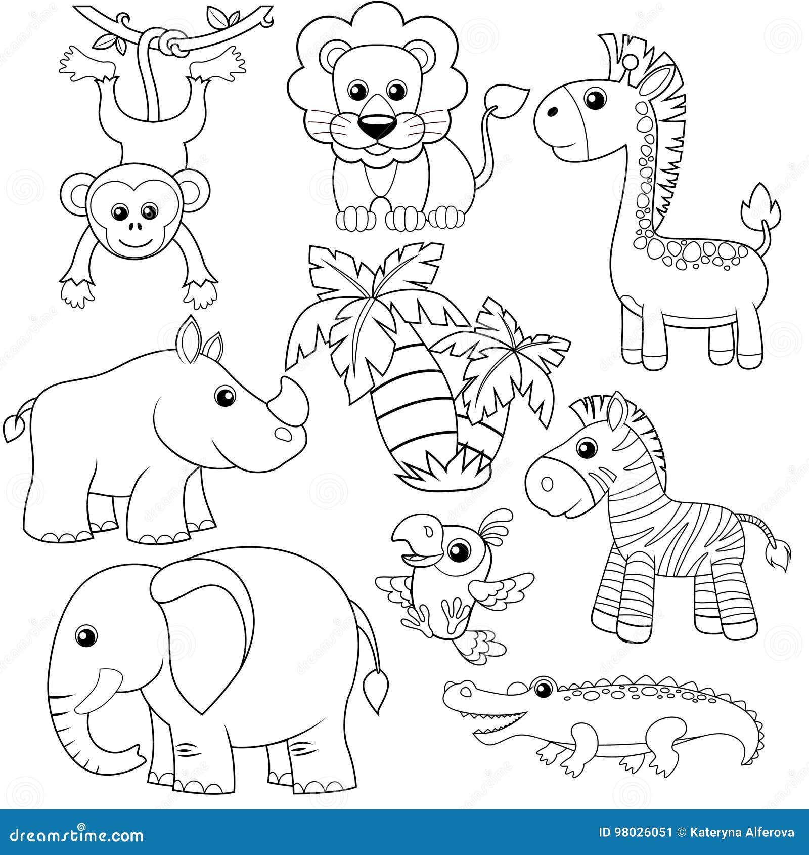 Desenhos De Animais Da Selva Para Colorir Para Colorir