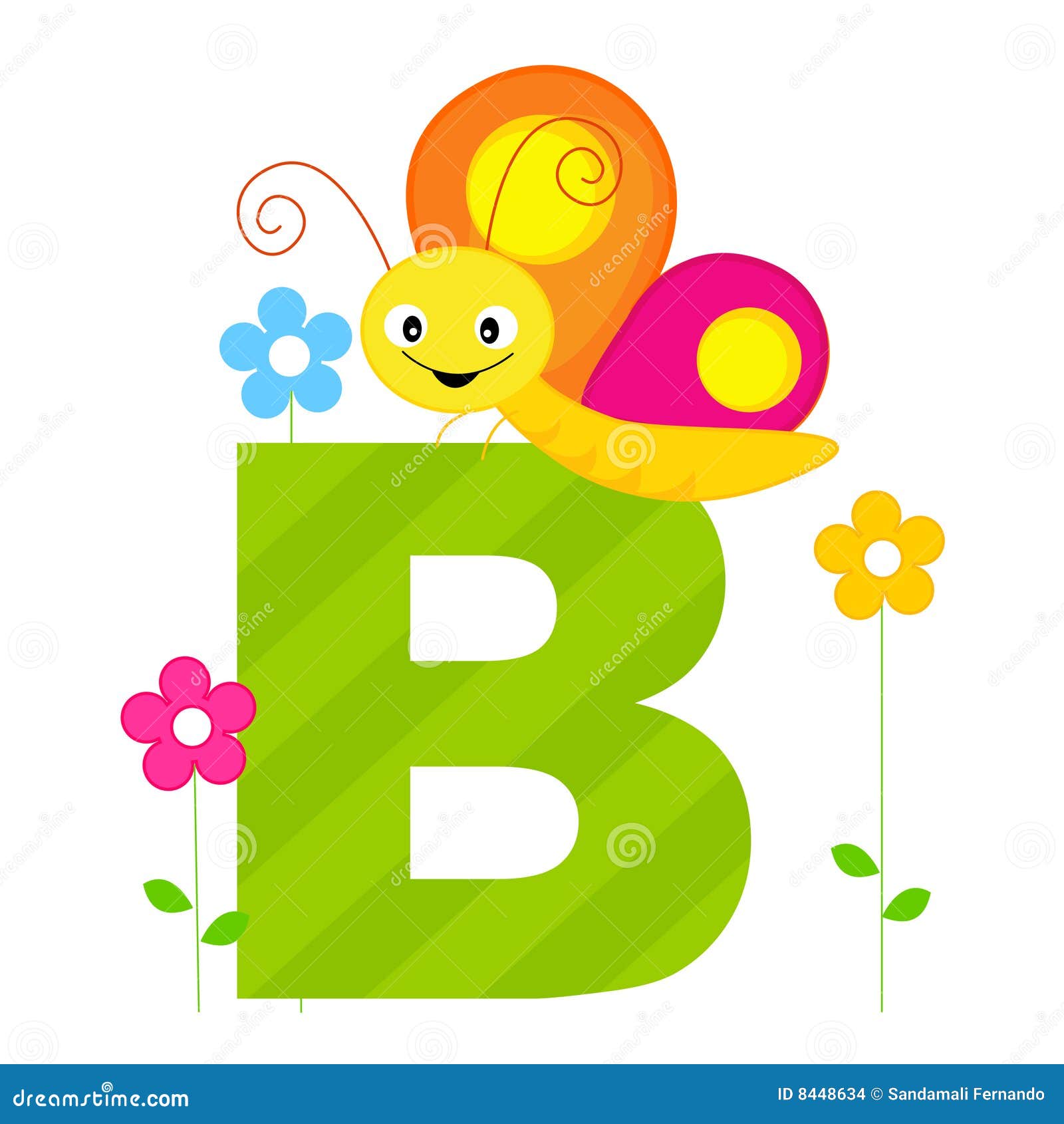 Animal Alphabet B stock vector. Illustration of learn - 8448634