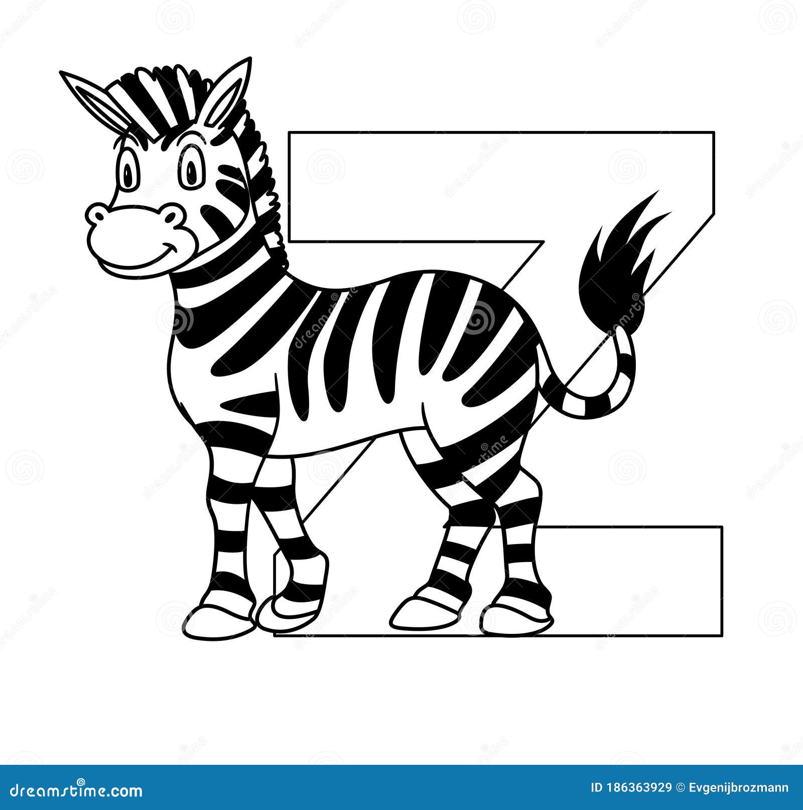 letter z zebra design