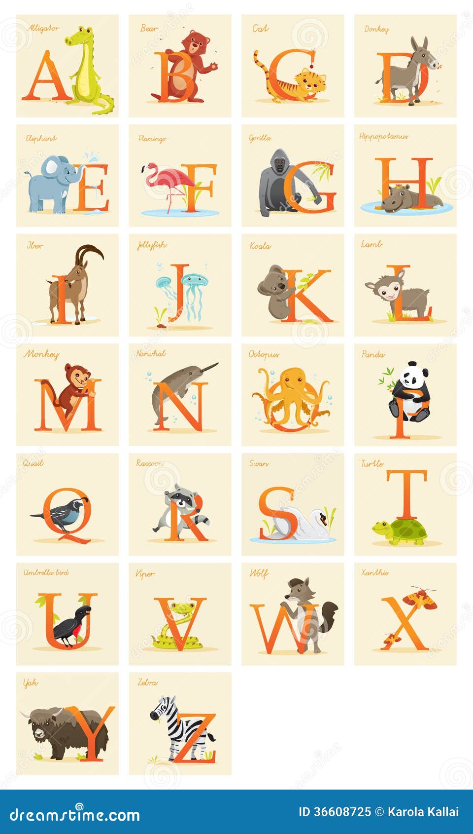 animal alphabet set