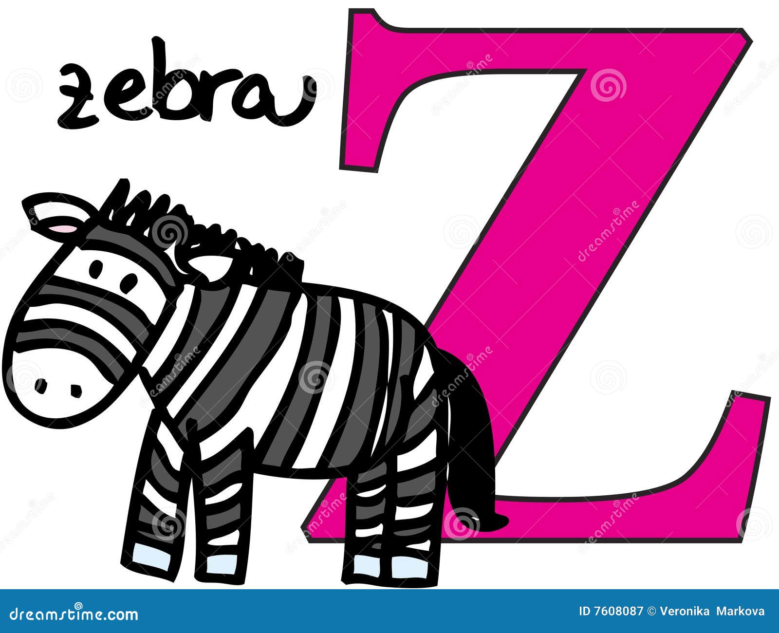 letter z zebra design