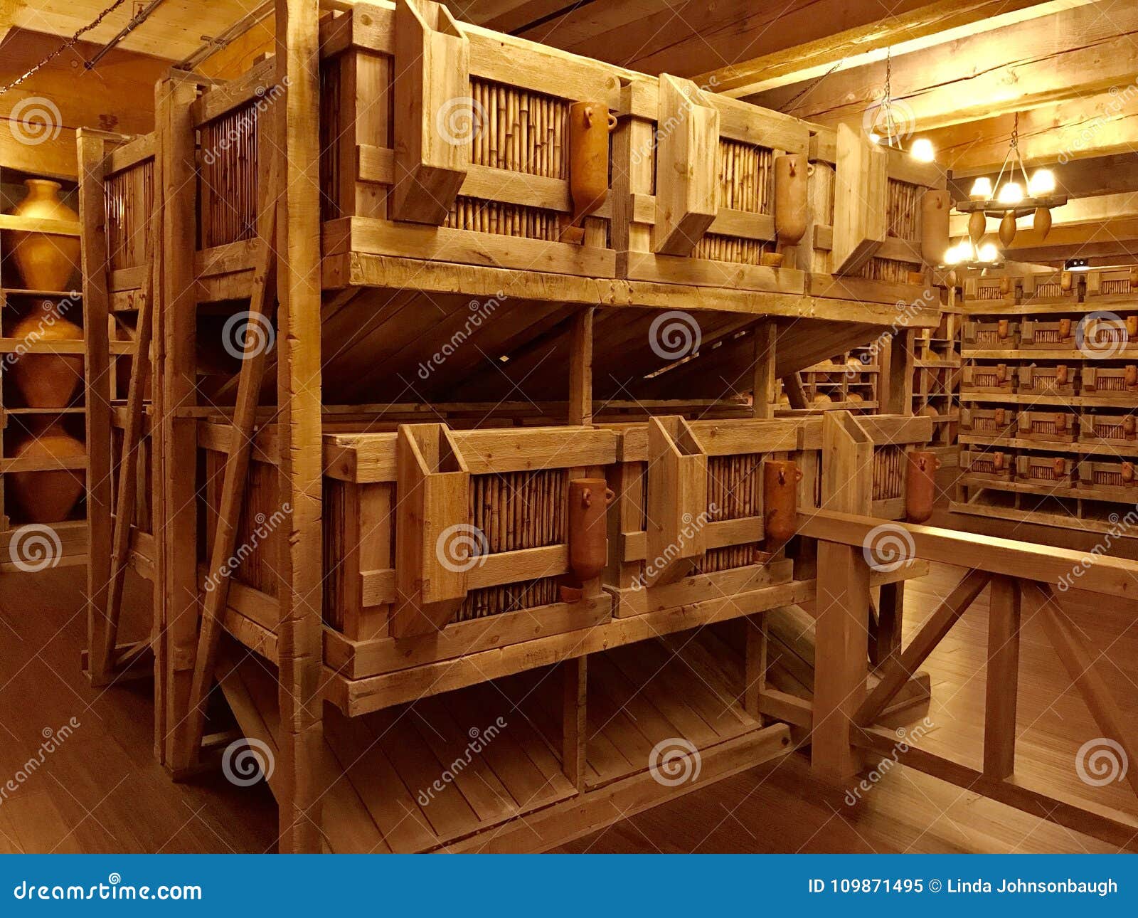 Animal Cages Inside Noah S Ark Replica At The Ark Encounter Editorial Image Image Of November Bird