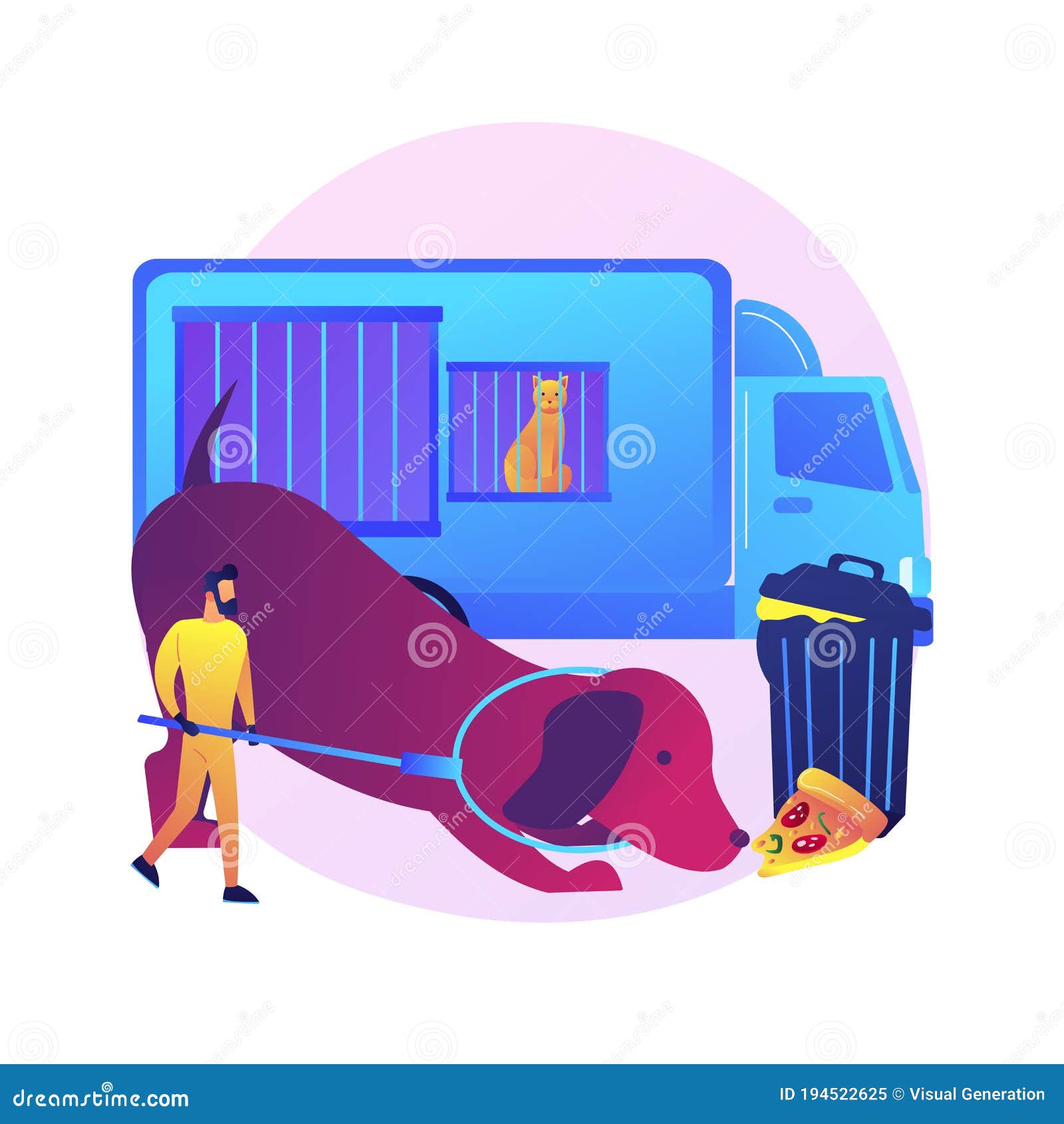 Download Animal Control Service Abstract Concept Vector Illustration. Stock Vector - Illustration of pink ...