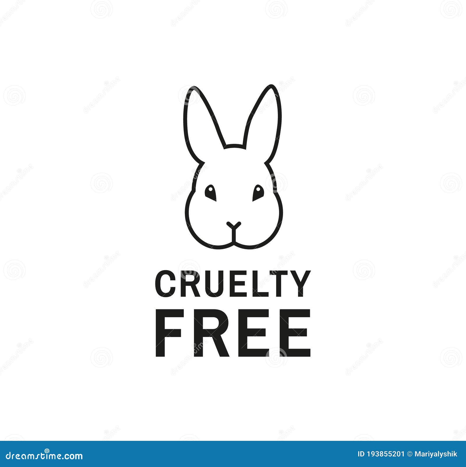 Download Animal Cruelty Free Flat Icon Design Concept. Product Not ...