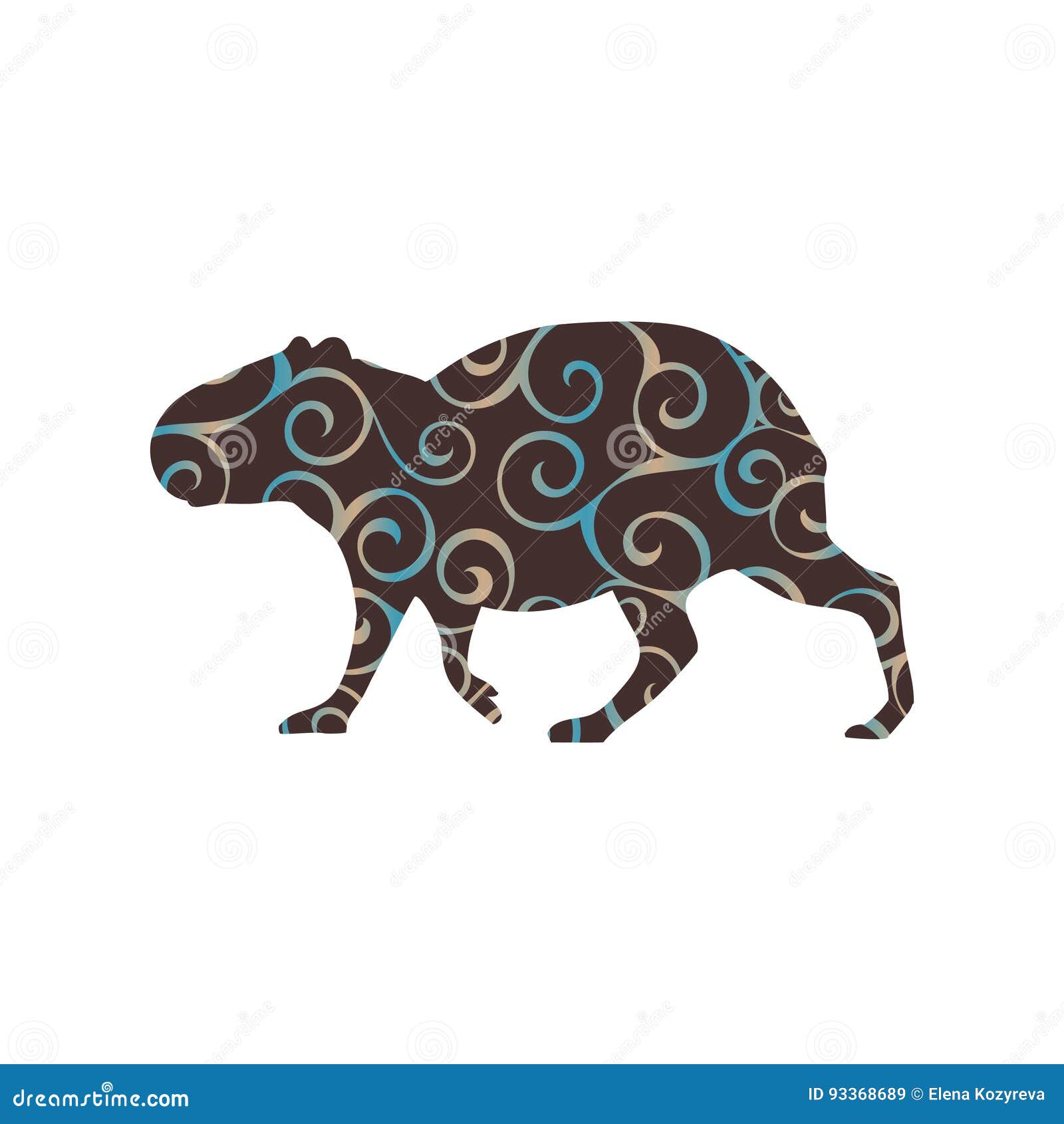 pele de capivara animais aquáticos do zoológico roedor silhueta desenho  ícone ilustração vetorial isolada no fundo branco liso. desenho preto liso  simples com forma limpa. arte decorativa. 17125004 Vetor no Vecteezy