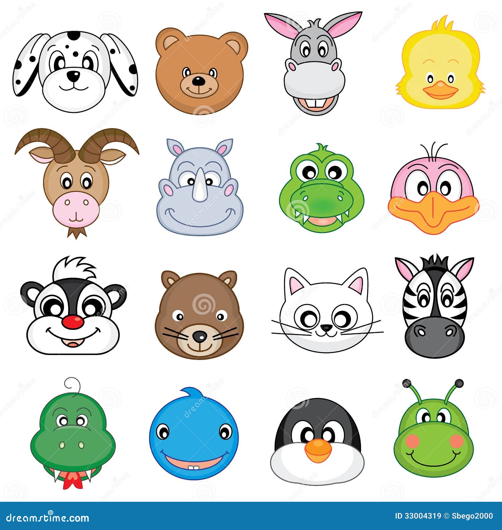 Animal faces icons stock vector. Illustration of squirrel - 33004319 Animal faces icons stock vector. Illustration of squirrel - 33004319