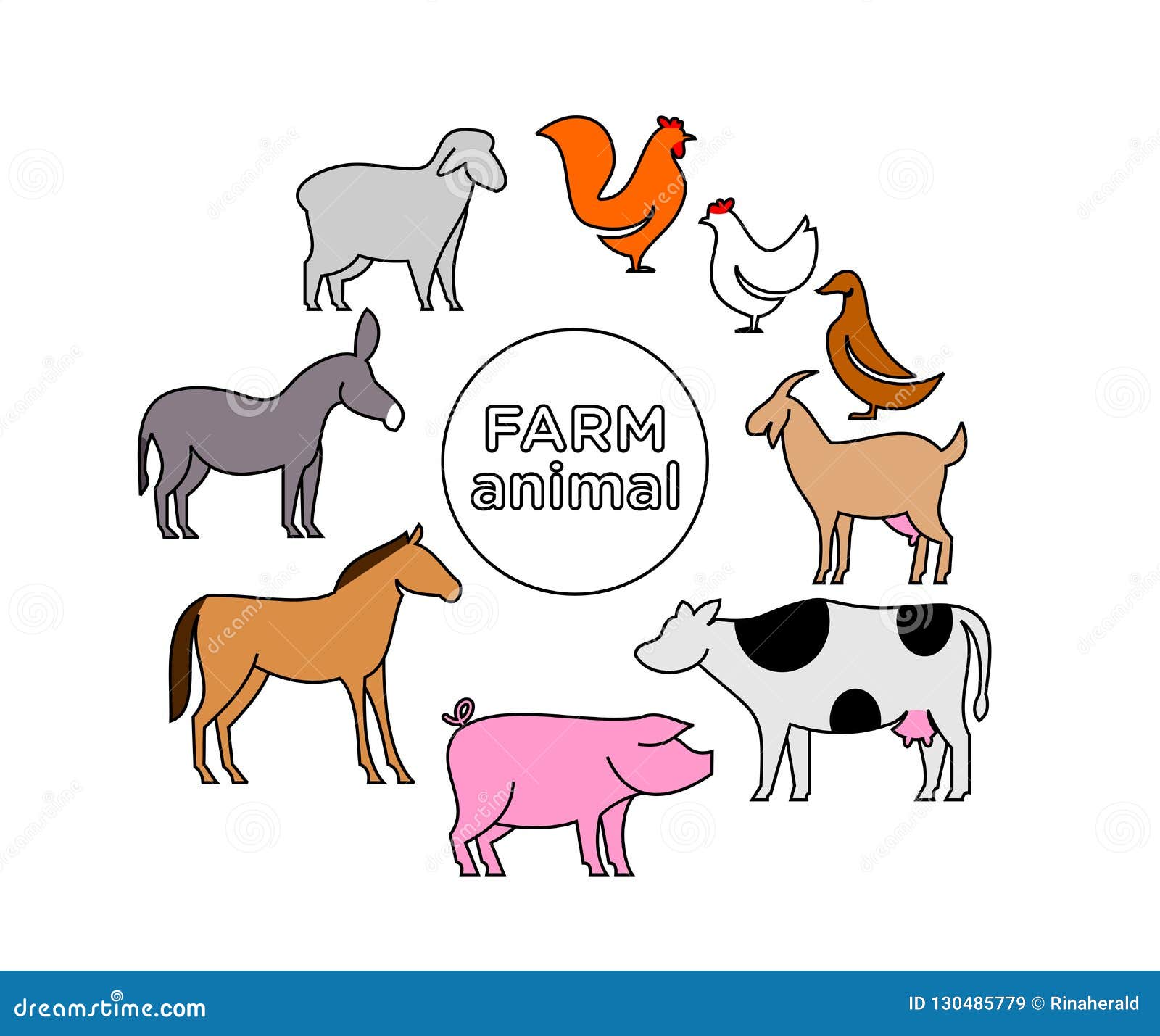 Animal Farm Logo Icon Designs Stock Illustration - Illustration of