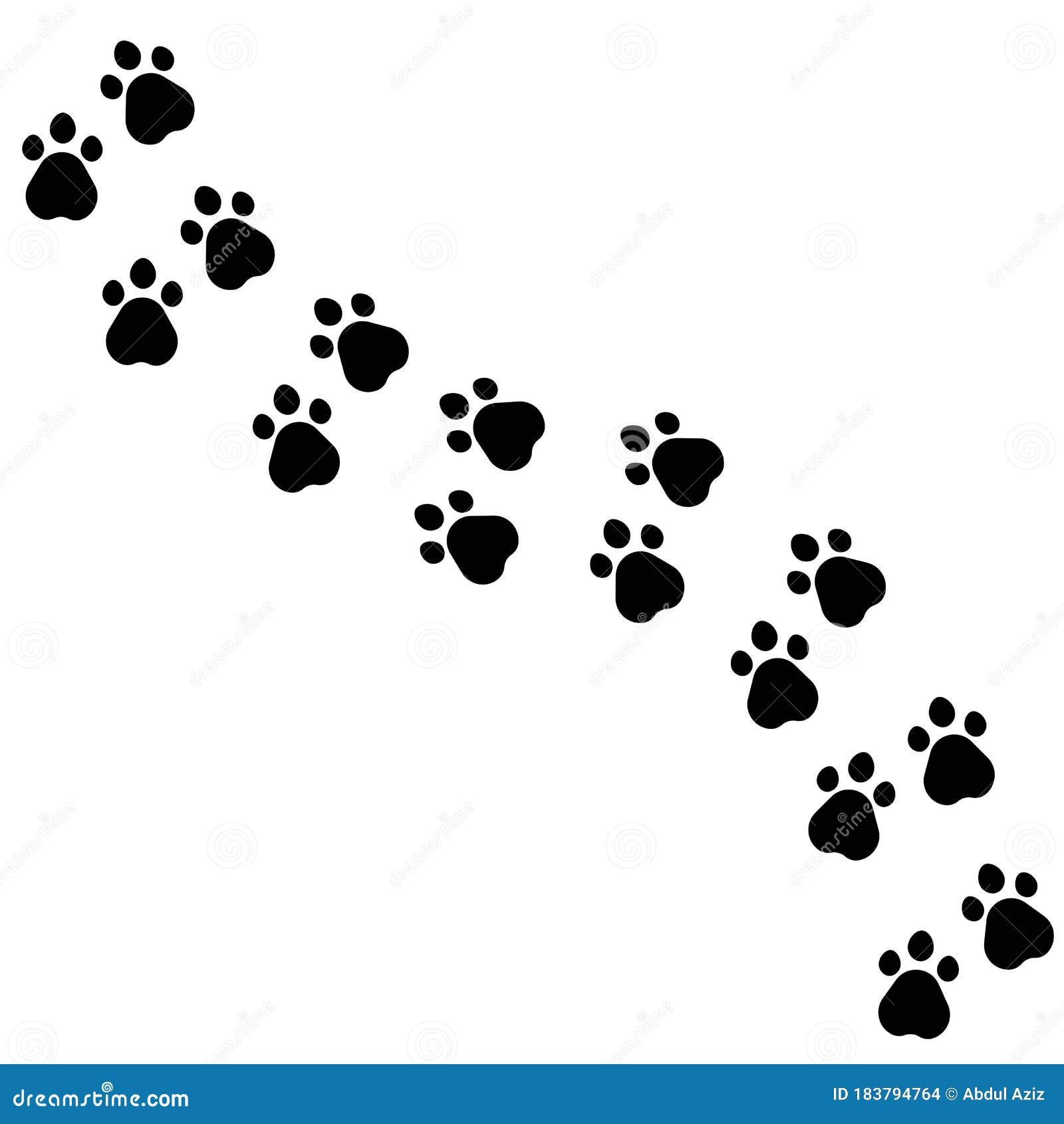 Animal Foot Print Logo Vector Stock Vector - Illustration of vector, symbol:  183794764