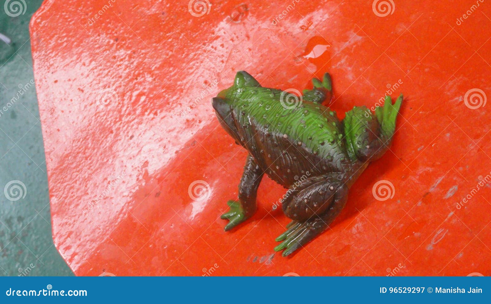 Frog In Water Stock Image | CartoonDealer.com #1201435
