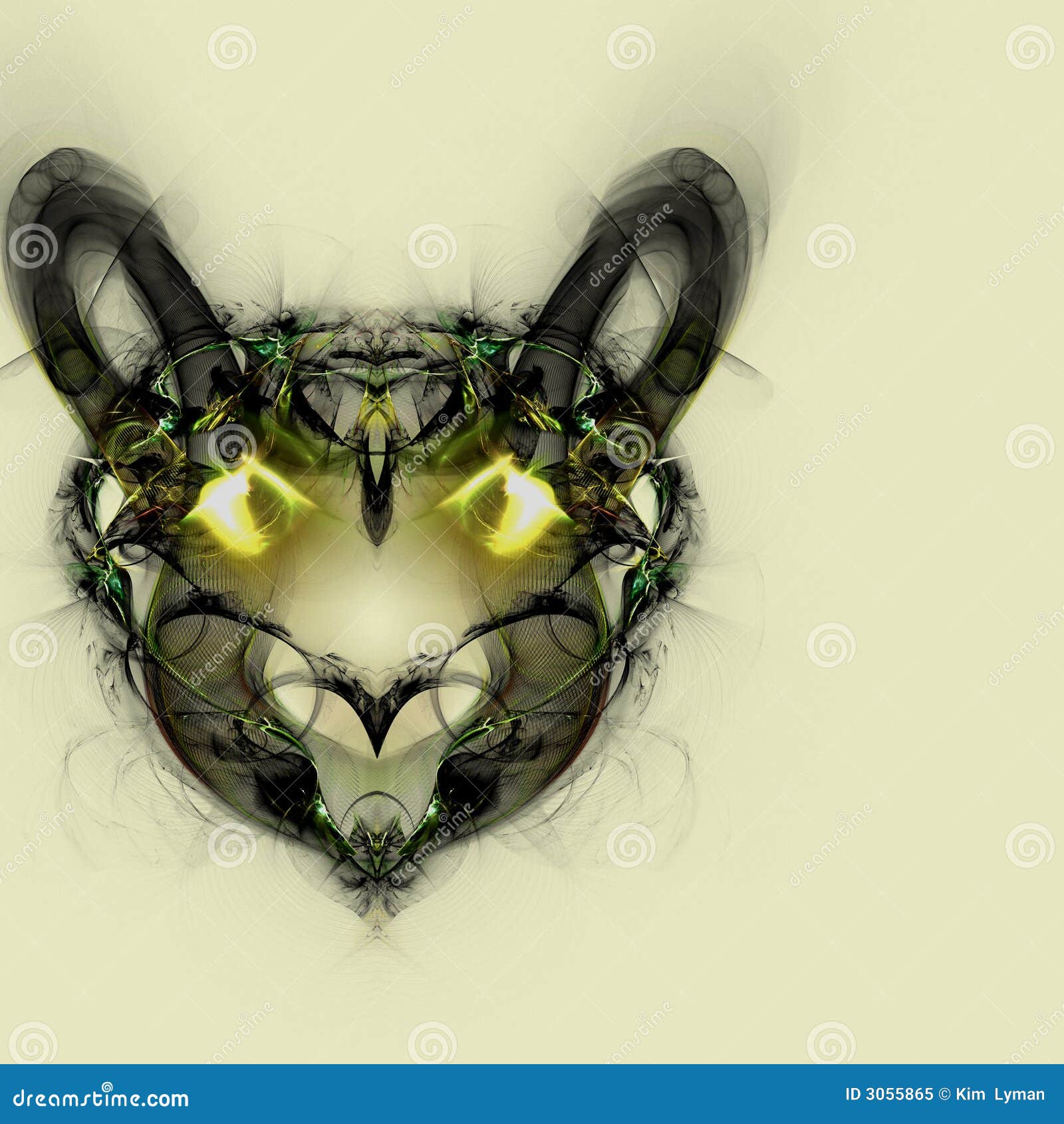 Animal Head stock illustration. Illustration of glowing - 3055865