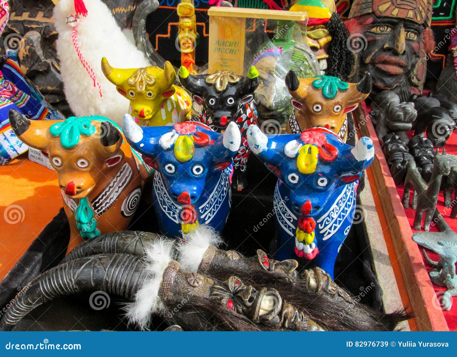 animal idols at mercado de las brujas in bolivia