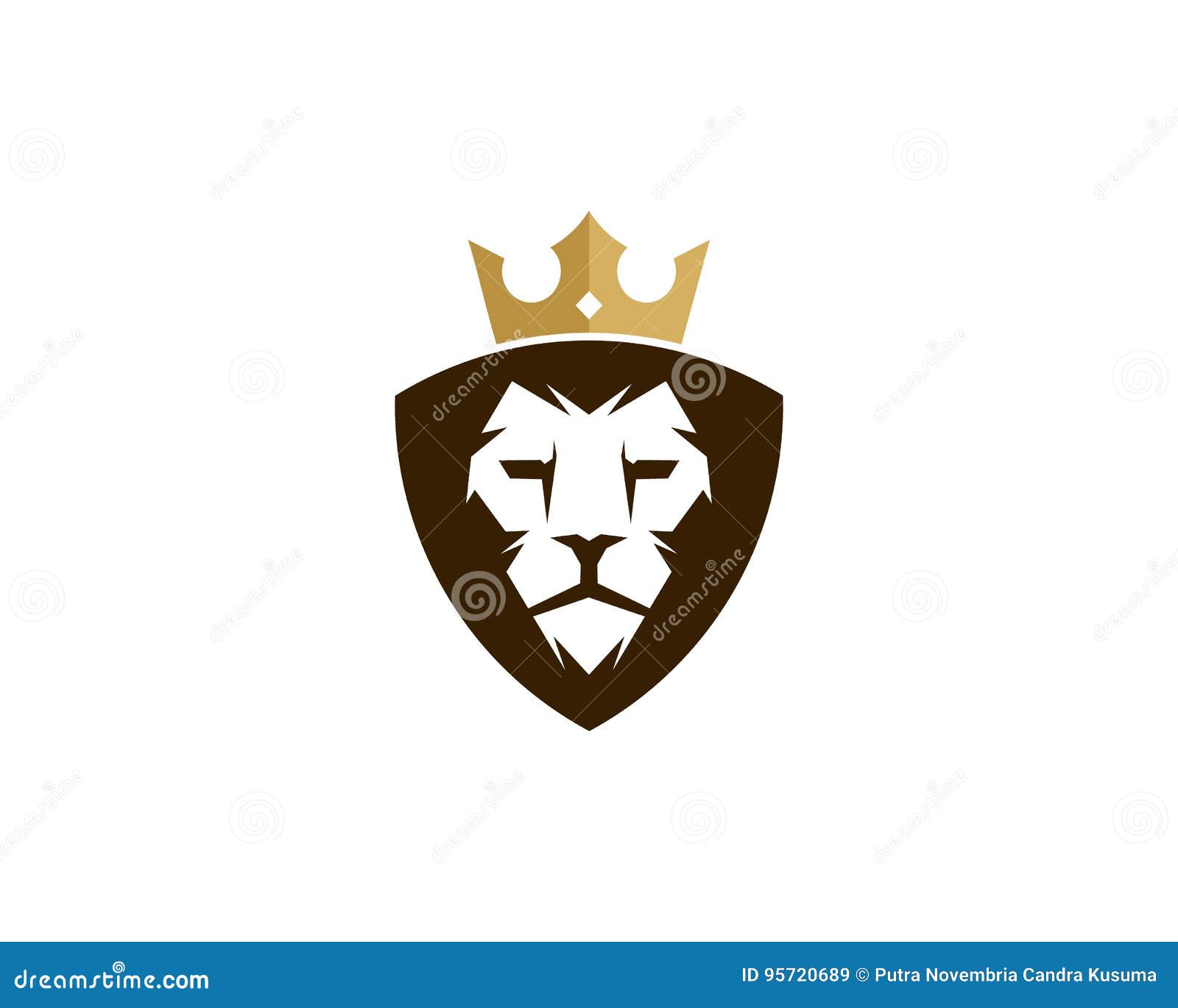 Animal King Icon Logo Design Element Stock Vector - Illustration of lion,  crest: 95720689