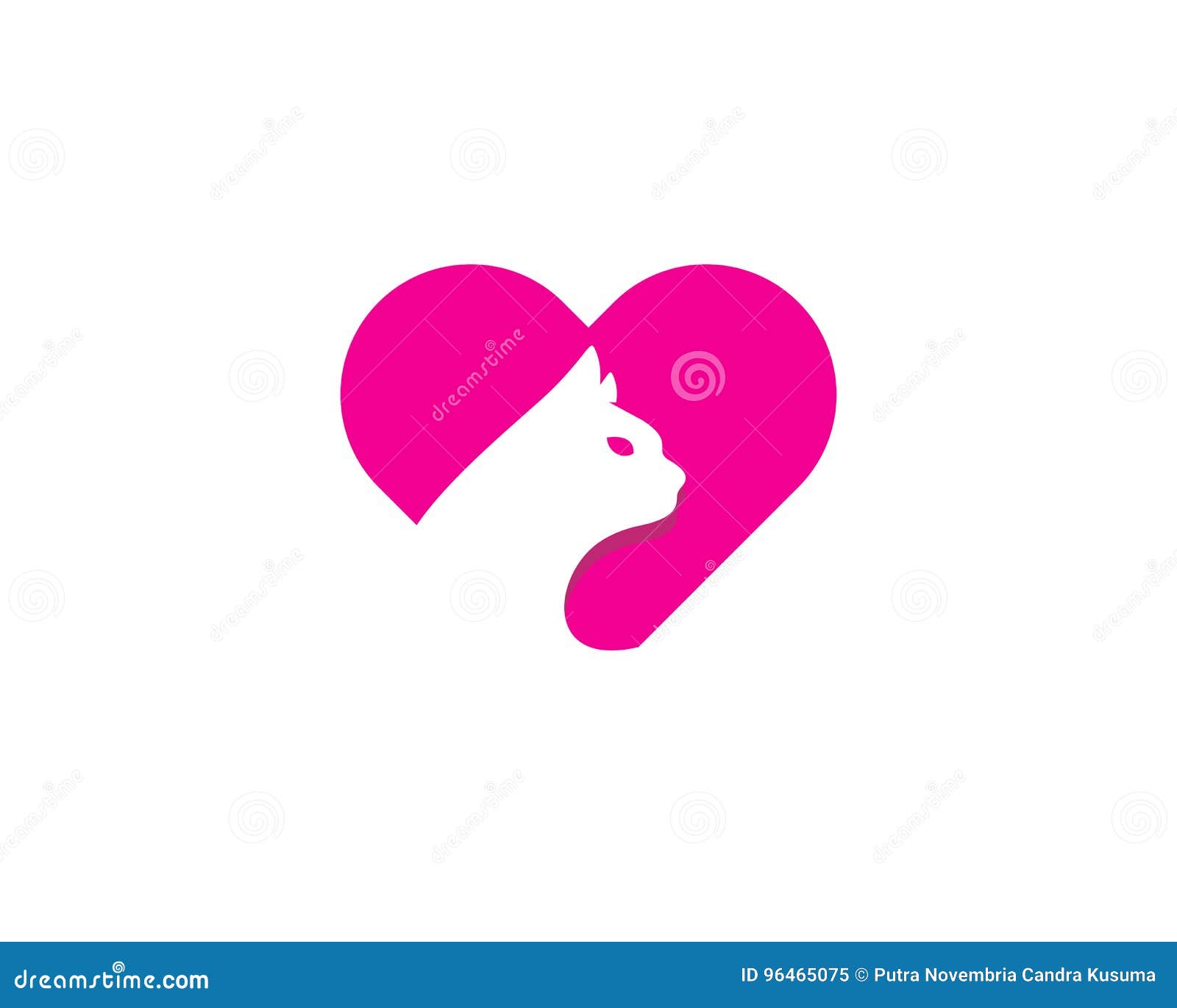 Animal Love Icon Logo Design Element Stock Vector - Illustration of