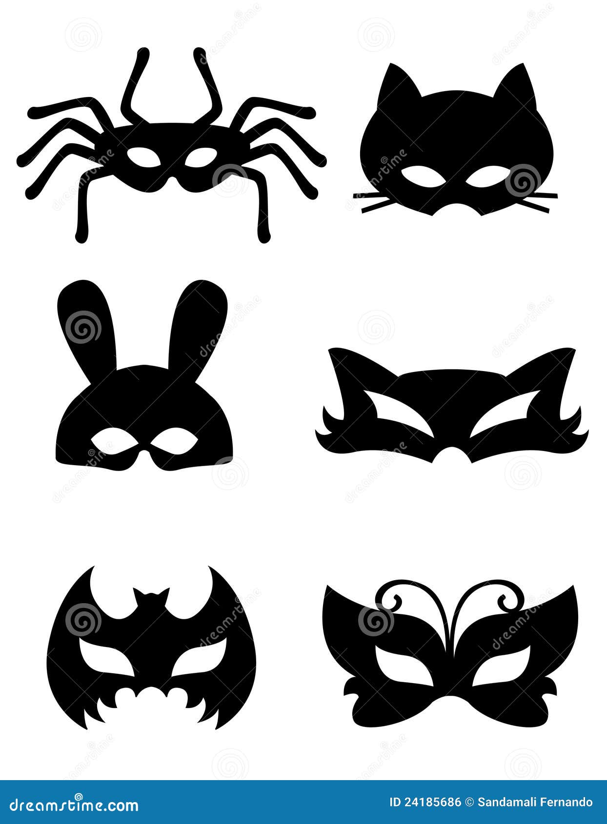 Animal mask stock vector. Illustration of face, creepy 24185686