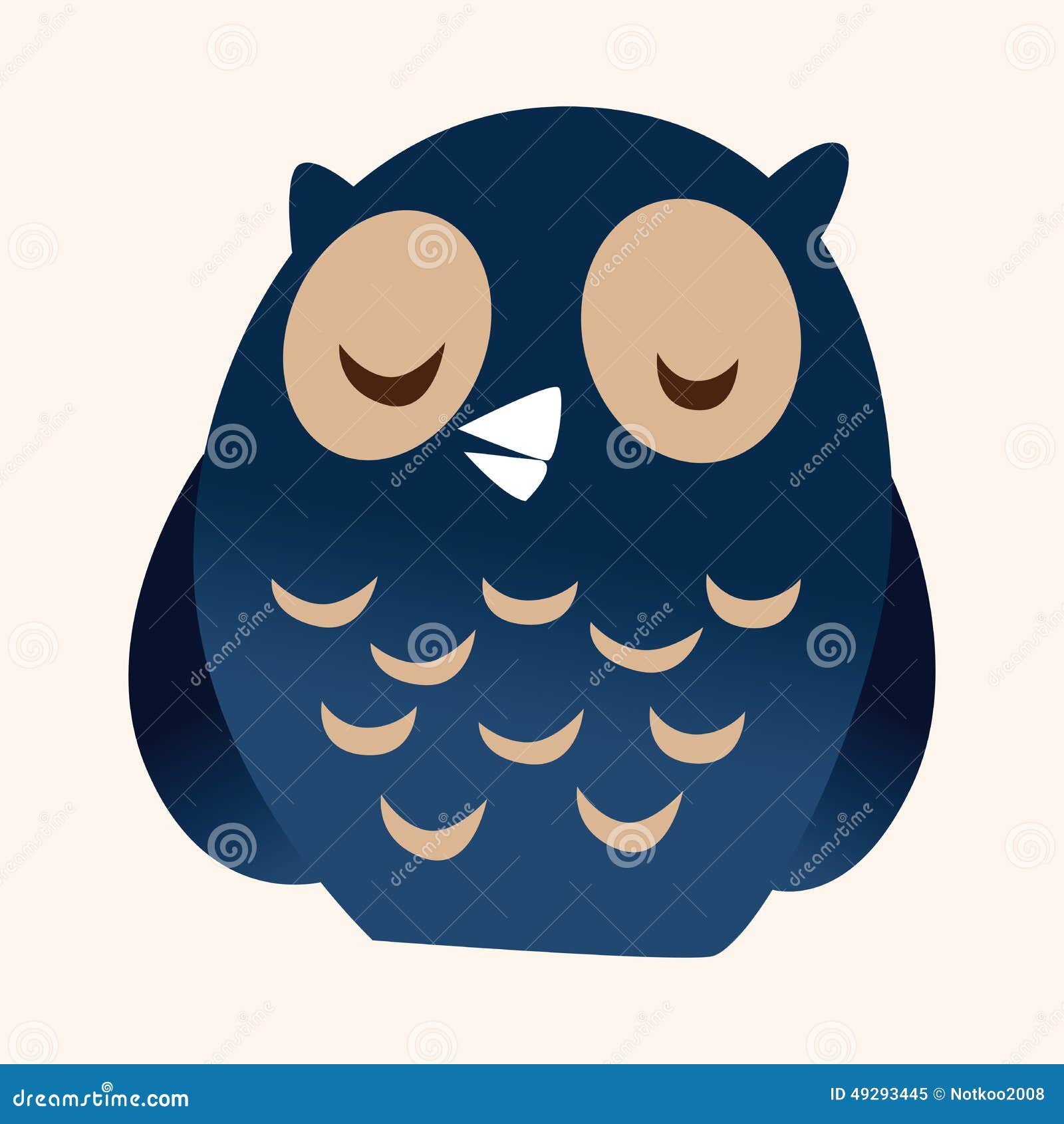 Animal Owl Flat Icon Elements, Eps10 Stock Vector - Illustration of ...