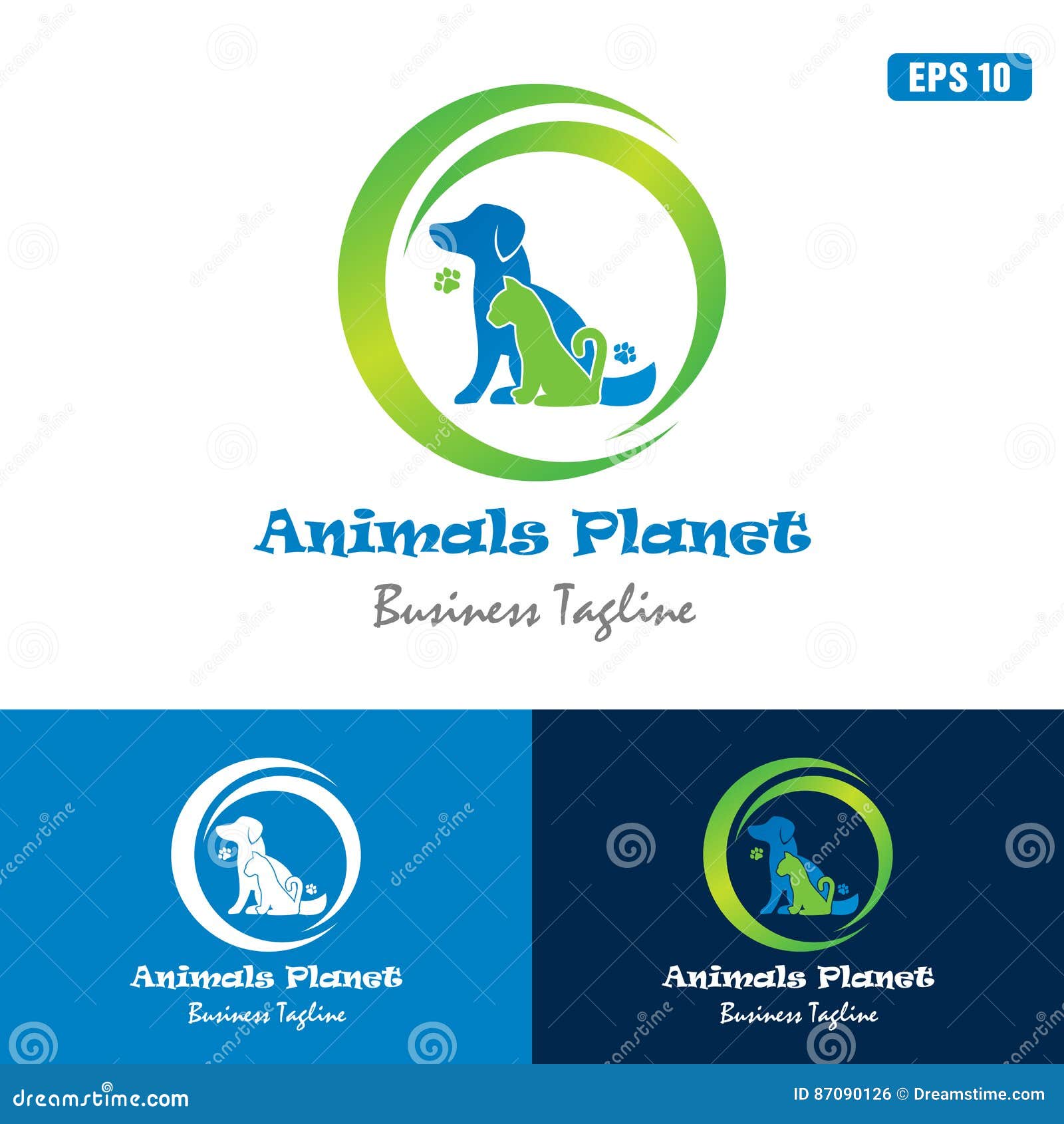 Animal Planet Logo / Icon Vector Design Business Logo Idea Stock Vector