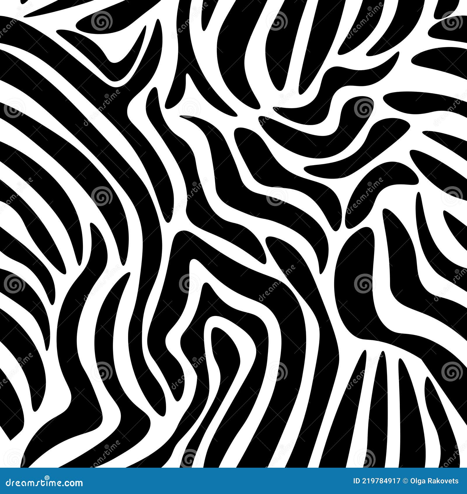 Animal Print Seamless Pattern, Animal Skin Zebra Vector Background ...