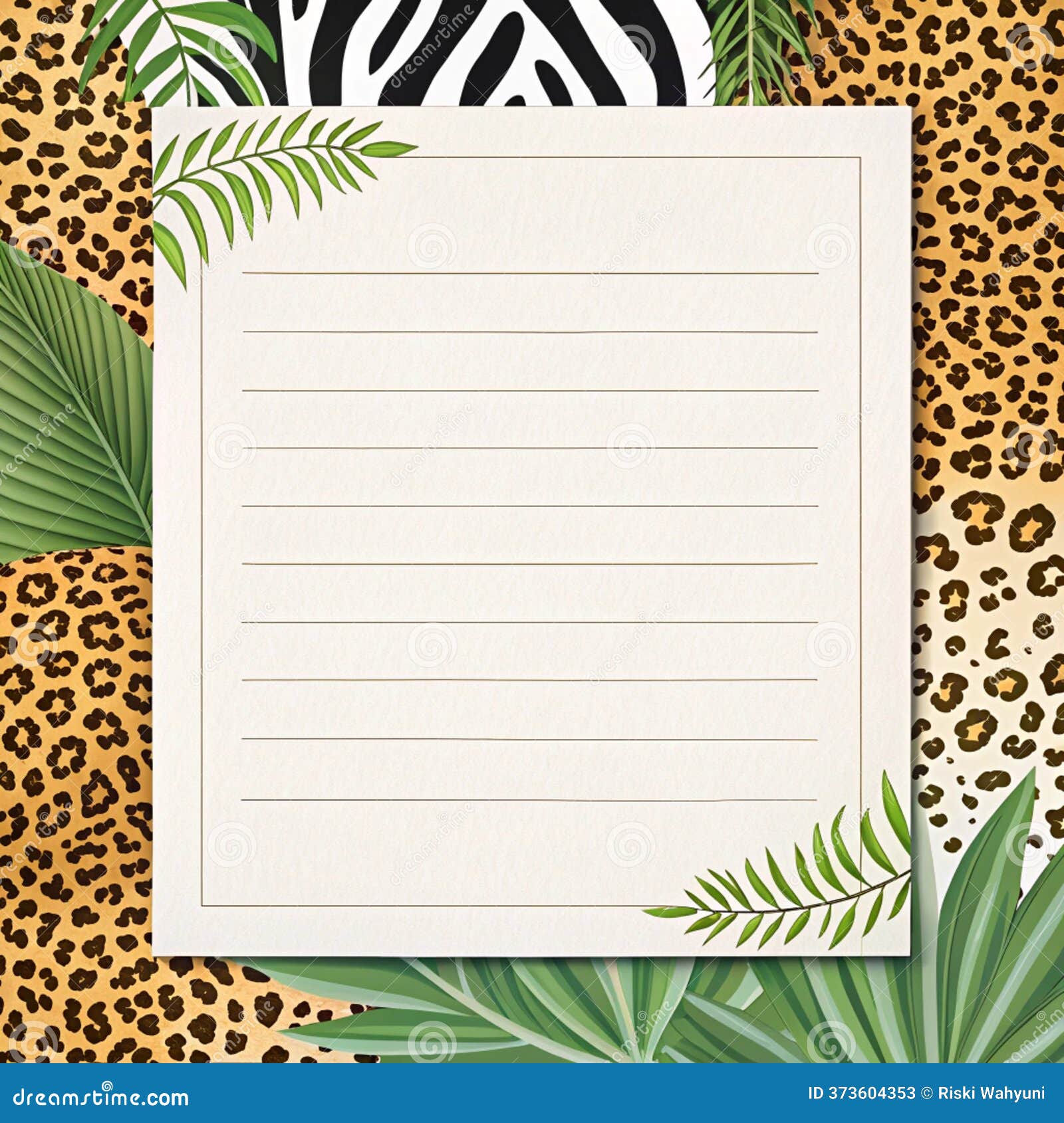 Animal Print Border Paper Texture Bold and Wild Stock Illustration -  Illustration of exotic, trendy: 373604353, image size:1600x1690