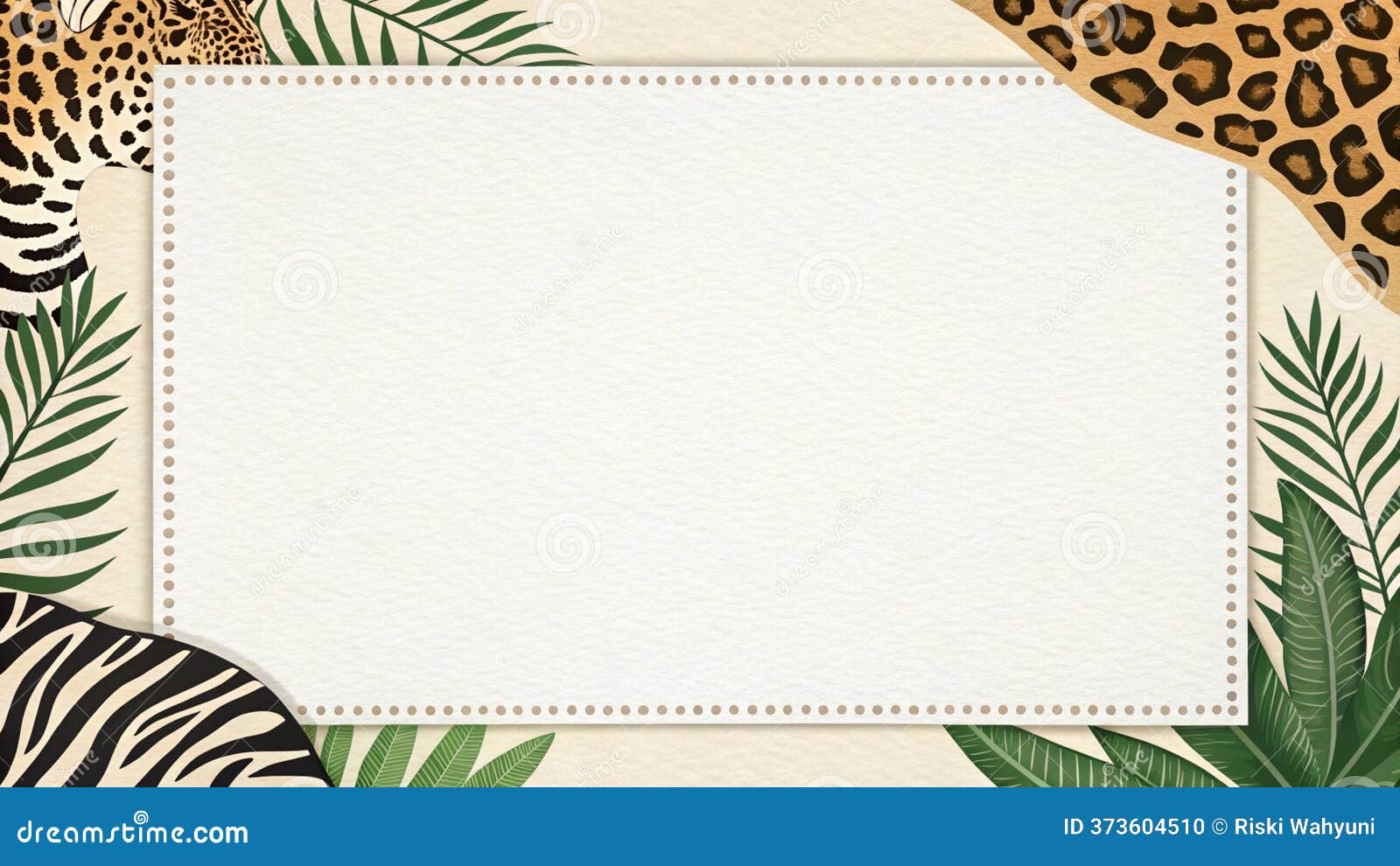 Animal Print Border Paper Texture Bold and Wild Stock Illustration -  Illustration of overlay, fierce: 373604510, image size:1600x990