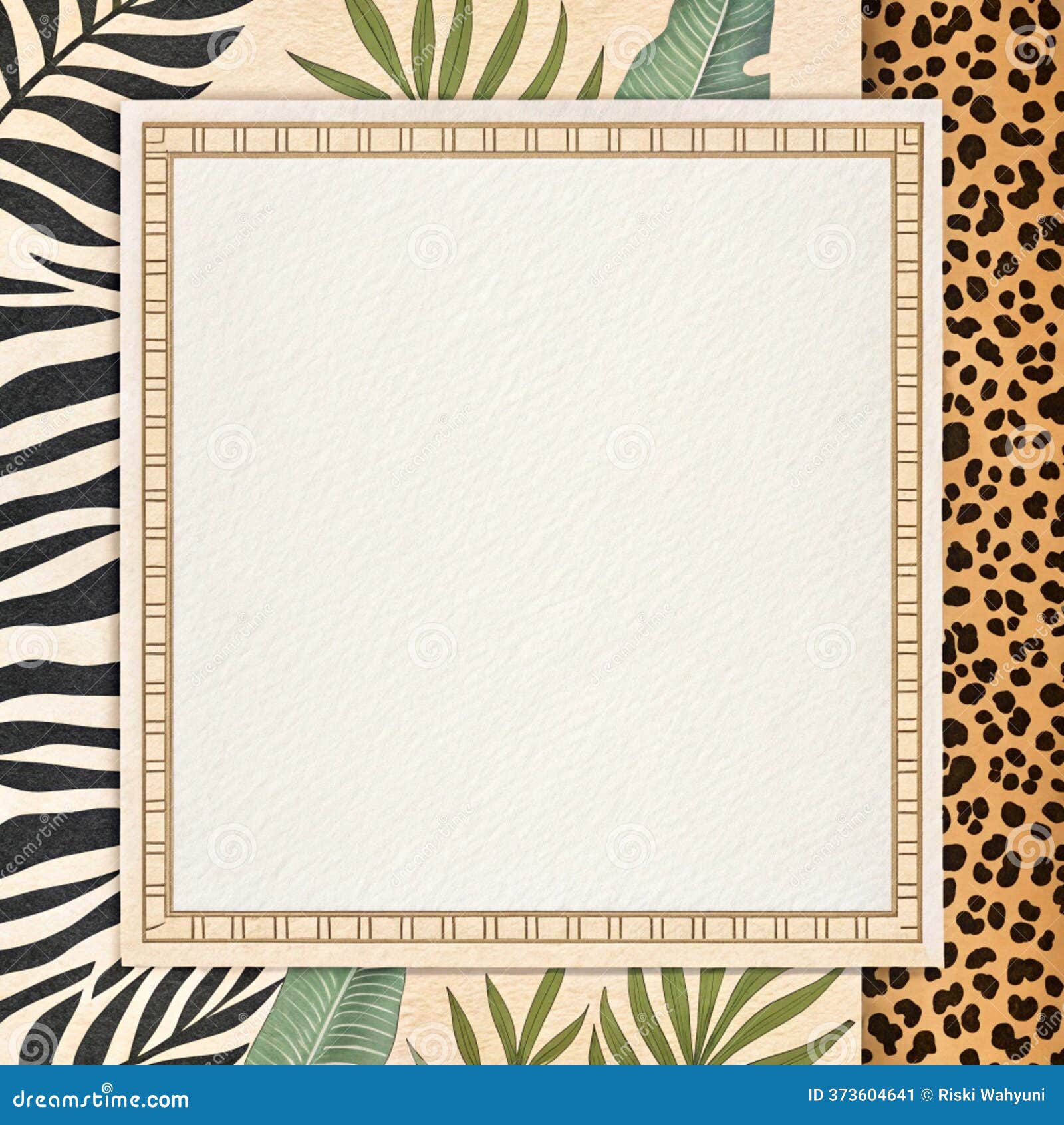 Animal Print Border Paper Texture Bold and Wild Stock Illustration -  Illustration of border, zebra: 373604641, image size:1600x1690