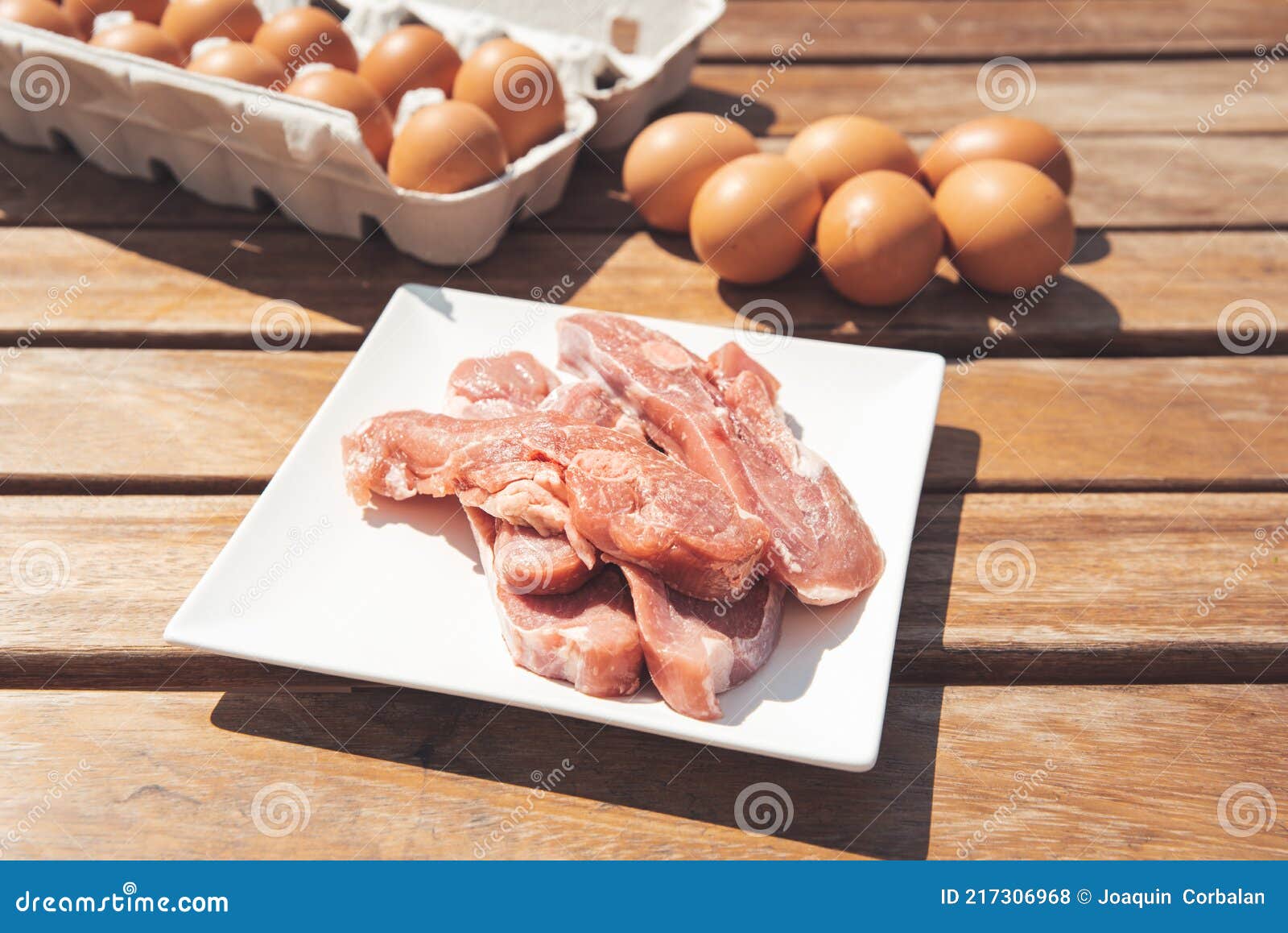 Animal Protein from Fresh Meat and Eggs Stock Photo - Image of energy
